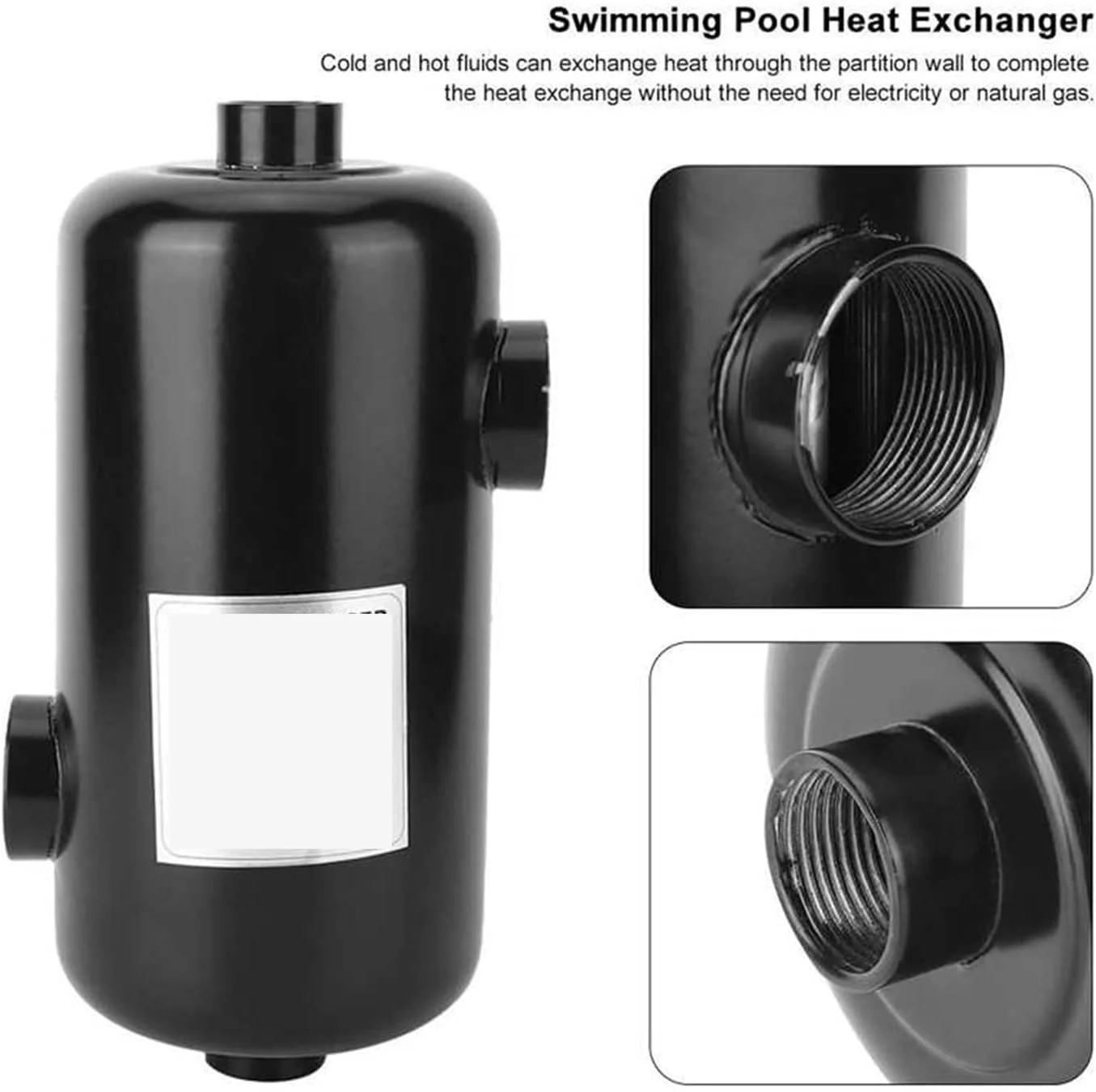 مبدل حرارتی استخر SJHDKLW، مبدل حرارتی استخر شنا، چیلر آب، پمپ حرارتی، قطعات آبگرمکن، بخاری مایع استیل ضد زنگ، تجهیزات ترموستات استخر، صرفه جویی در انرژی و کارآمد