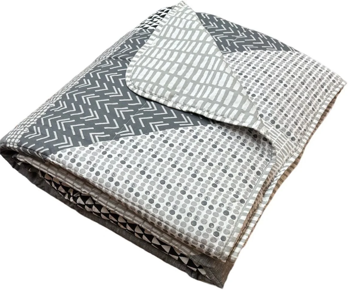 روتختی کاترین لانسفیلد طرح هندسی لارسون، خاکستری، سایز 240x220 روتختی کاترین لانسفیلد طرح هندسی لارسون، خاکستری، سایز 240x220