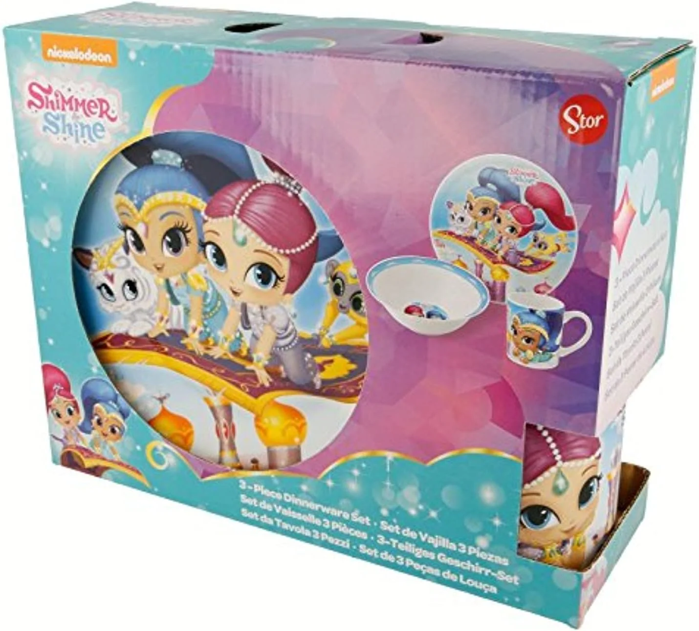 ست غذاخوری 3 تکه شیمر و شاین دیزنی طرح ابرها، چند رنگ