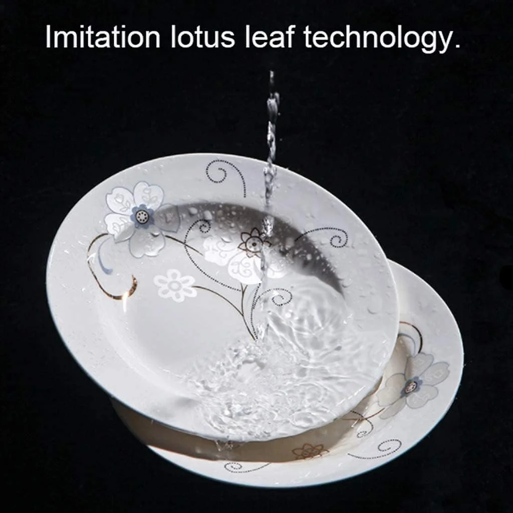 سرویس غذاخوری، سرویس ظروف غذاخوری ویژه رستورانی، سرویس ظروف سرامیکی 46 تکه، کاسه/قابلمه/بشقاب/قاشق | سرویس های غذاخوری چینی استخوانی، ترکیب چینی با طرح گل