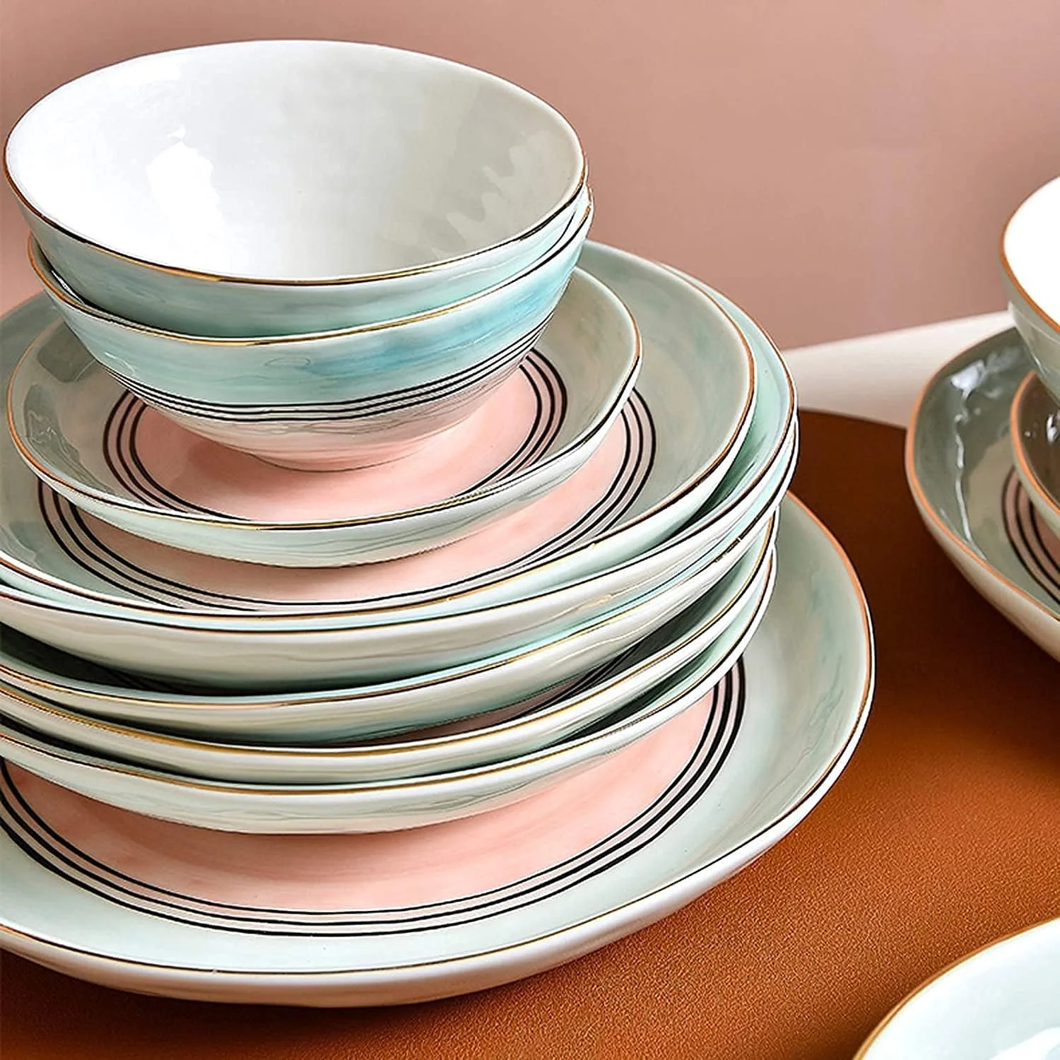 سرویس غذاخوری مناسب رستوران های لوکس و منزل، سرویس غذاخوری با کیفیت بالا، سرویس های غذاخوری سرامیکی، سرویس ظروف چینی لوکس سبک نوردیک 43 تکه سرویس غذاخوری مناسب رستوران های لوکس و منزل، سرویس غذاخوری با کیفیت بالا، سرویس های غذاخوری سرامیکی، سرویس ظروف چینی لوکس سبک نوردیک 43 تکه