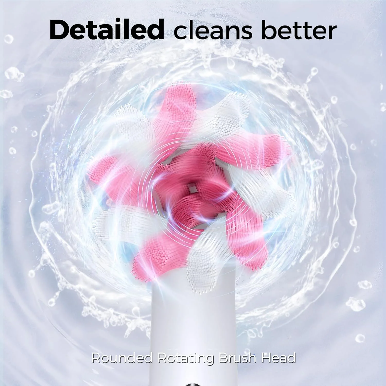 Pink Electric Toothbrush for Adults - Rotating Travel Toothbrush with 8 Brush Heads (2 Types), 5 Cleaning Modes, 2.5H Fast Charge, Type-C, IPX7 Waterproof Pink Electric Toothbrush for Adults - Rotating Travel Toothbrush with 8 Brush Heads (2 Types), 5 Cleaning Modes, 2.5H Fast Charge, Type-C, IPX7 Waterproof
