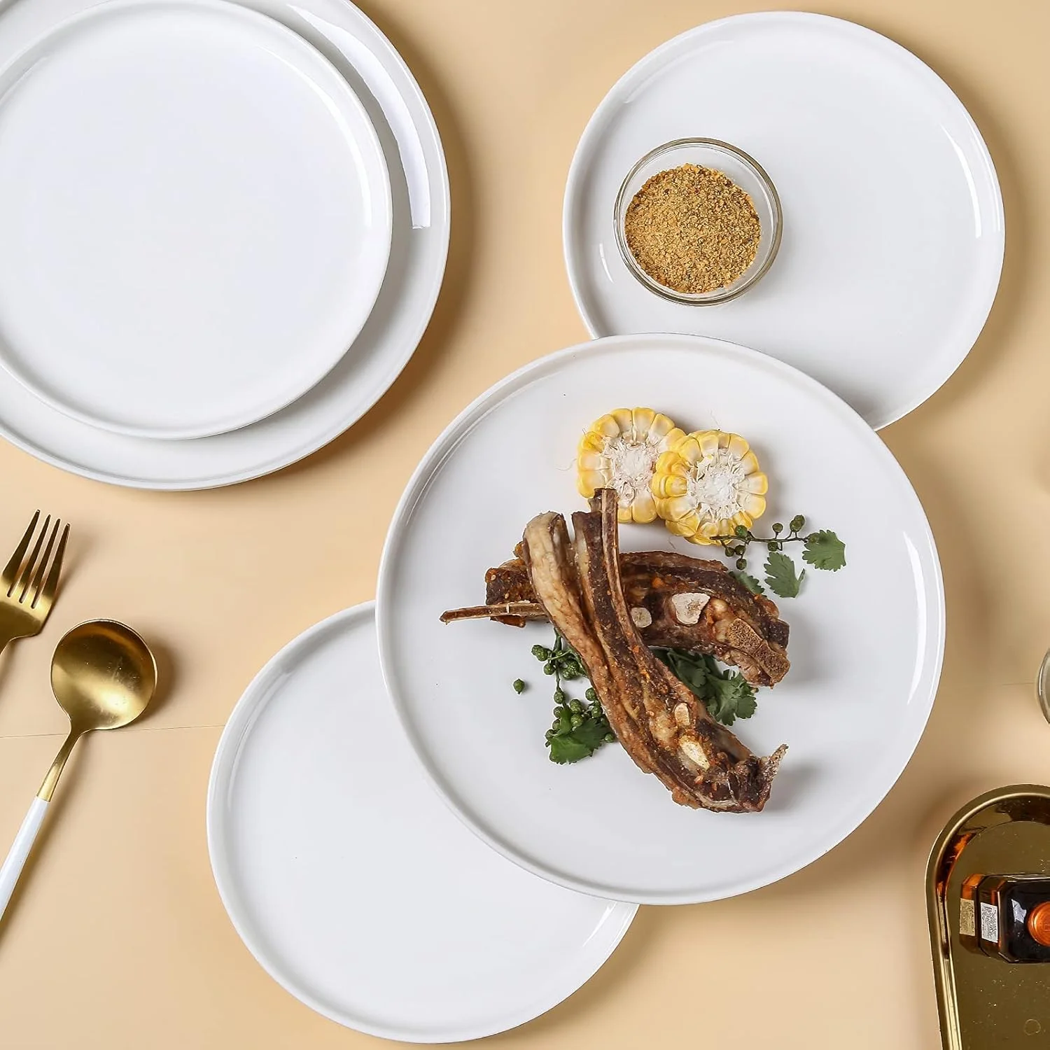 ست 6 تایی بشقاب غذاخوری سرامیکی سفید QFULL، ست ظروف غذاخوری 8 اینچی برای 6 نفر، بشقاب گرد برای پیتزا، سالاد، پاستا، پیش غذا، استیک، ظروف سرو چینی، بشقاب سالاد، مقاوم در برابر خراش ست 6 تایی بشقاب غذاخوری سرامیکی سفید QFULL، ست ظروف غذاخوری 8 اینچی برای 6 نفر، بشقاب گرد برای پیتزا، سالاد، پاستا، پیش غذا، استیک، ظروف سرو چینی، بشقاب سالاد، مقاوم در برابر خراش