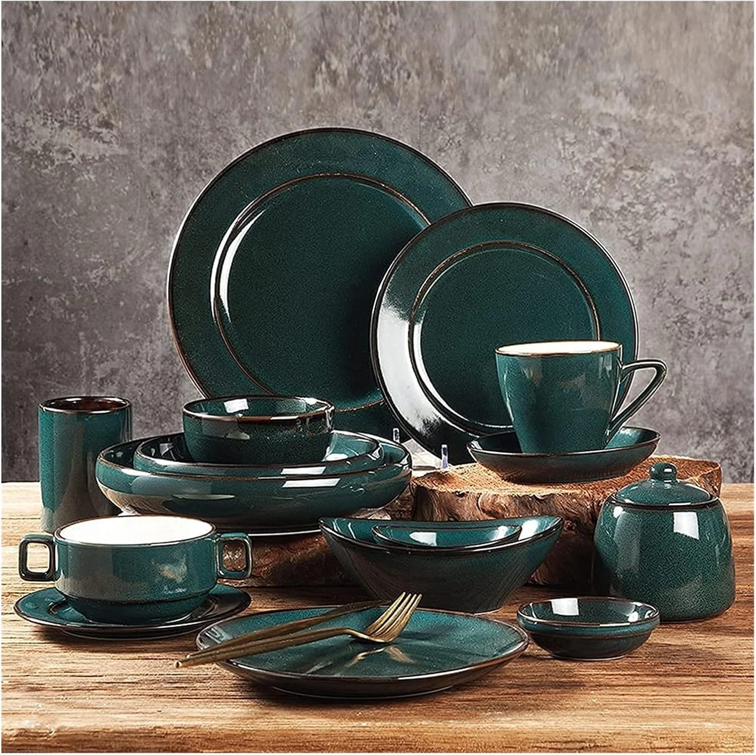 سرویس ظروف غذاخوری چینی، ست بشقاب و کاسه، ست ظروف غذاخوری سرامیکی 48 تکه، ست ظروف غذاخوری چینی، سرویس کامل میز، سازگار با مایکروویو و ماشین ظرفشویی سرویس ظروف غذاخوری چینی، ست بشقاب و کاسه، ست ظروف غذاخوری سرامیکی 48 تکه، ست ظروف غذاخوری چینی، سرویس کامل میز، سازگار با مایکروویو و ماشین ظرفشویی