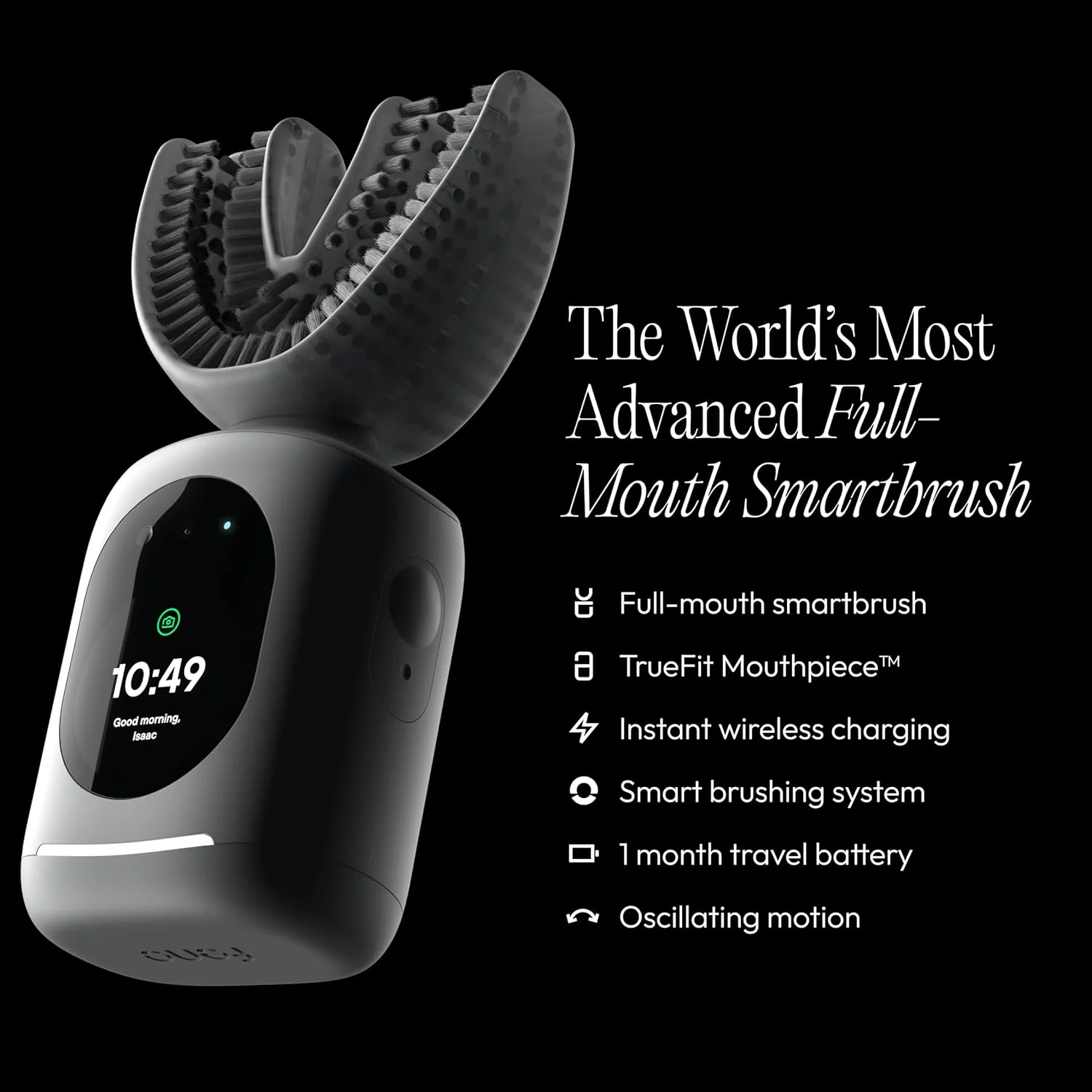 مسواک برقی هوشمند Feno Smartbrush برای بزرگسالان - مسواک نوسانی مجهز به هوش مصنوعی با اپلیکیشن و دهانی شخصی سازی شده، تمیز کردن عمیق 20 ثانیه ای، قابل شارژ، شامل 1 بطری خمیر دندان فوم Feno مسواک برقی هوشمند Feno Smartbrush برای بزرگسالان - مسواک نوسانی مجهز به هوش مصنوعی با اپلیکیشن و دهانی شخصی سازی شده، تمیز کردن عمیق 20 ثانیه ای، قابل شارژ، شامل 1 بطری خمیر دندان فوم Feno