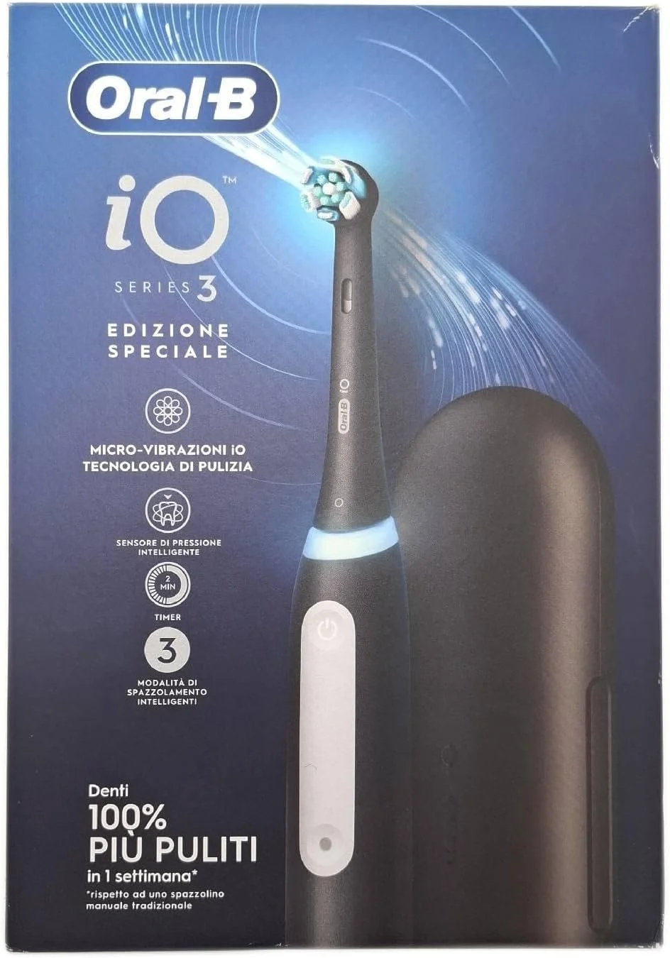مسواک برقی شارژی مشکی Oral-B iO 3N، دارای 1 سری یدک، 1 مسواک برقی Oral B + 1 خمیر دندان لثه و لاک ناخن کلاسیک Pro-Repair 75 میلی لیتر مسواک برقی شارژی مشکی Oral-B iO 3N، دارای 1 سری یدک، 1 مسواک برقی Oral B + 1 خمیر دندان لثه و لاک ناخن کلاسیک Pro-Repair 75 میلی لیتر