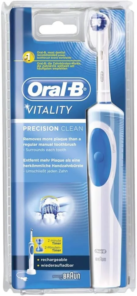 مسواک برقی شارژی اورال بی مدل D12 Vitality Pro White (بسته بندی پلمپ)