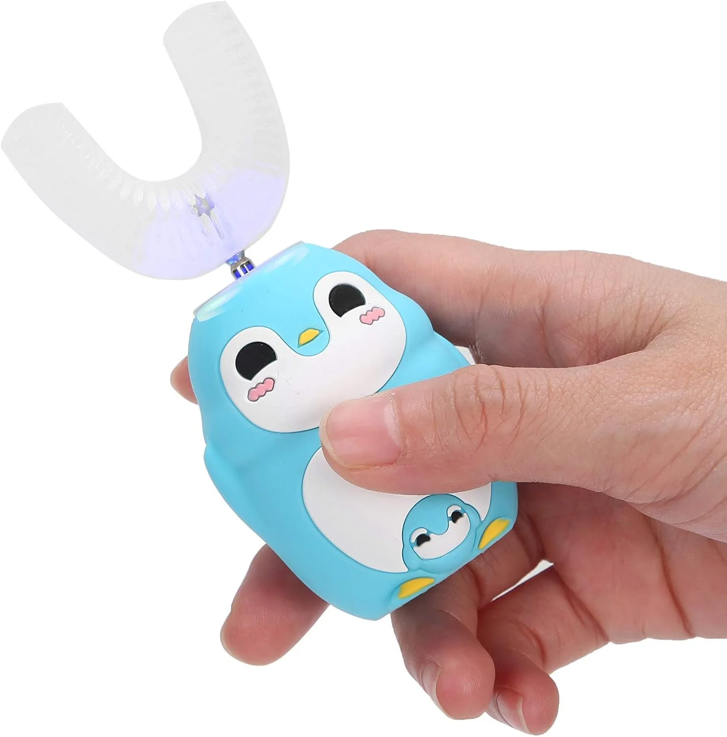 مسواک برقی کودکانه U شکل، مسواک خودکار با برس های U شکل، ابزار مراقبت از دهان و دندان کودکانه کارتونی قابل شارژ با 3 حالت (آبی) مسواک برقی کودکانه U شکل، مسواک خودکار با برس های U شکل، ابزار مراقبت از دهان و دندان کودکانه کارتونی قابل شارژ با 3 حالت (آبی)