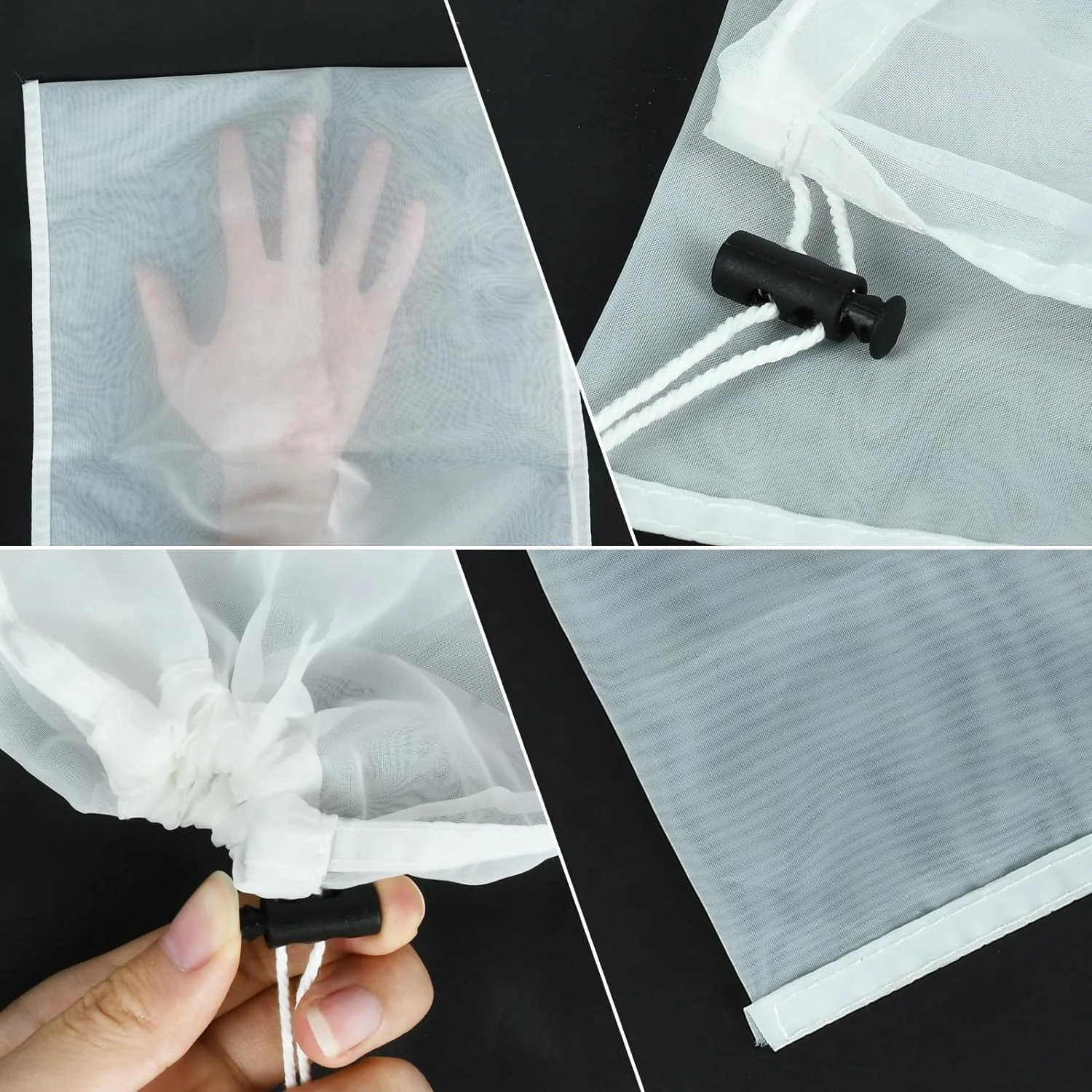 کیسه فیلتر جاروبرقی استخر 6 عددی، کیسه فیلتر پارچه ای جاروبرقی استخر برای تمیز کردن برگ ها و آوار استخر