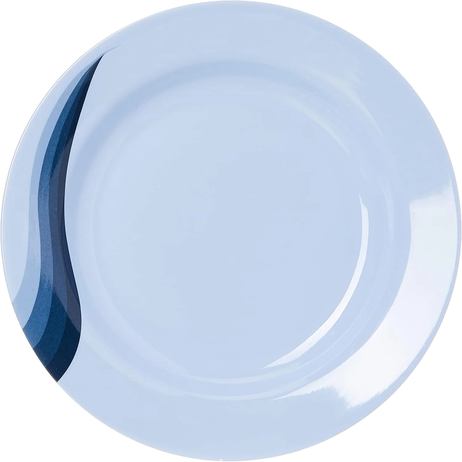 بشقاب گود ملامین سوپر ری 10 اینچی - بشقاب سوپ و پاستا | با تزئینات کلاسیک و جذاب، قابل شستشو در ماشین ظرفشویی، ایده آل برای سوپ، دسر، بستنی و موارد دیگر (آبی)