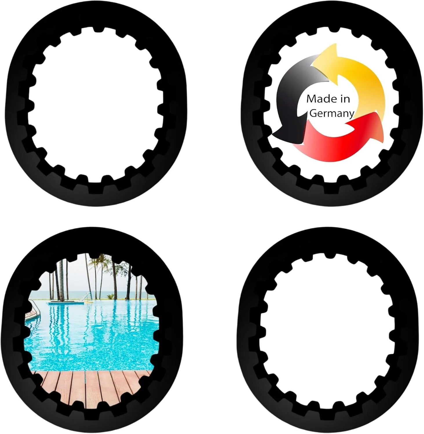 4 عدد تسمه جایگزین ULROAD برای جاروبرقی استخر Intex ZX300، کیت تعمیر تسمه تایم برای قطعات جایگزین تسمه ربات استخر، لوازم جانبی تمیز کننده استخر اتوماتیک برای تمیز کردن استخر شما