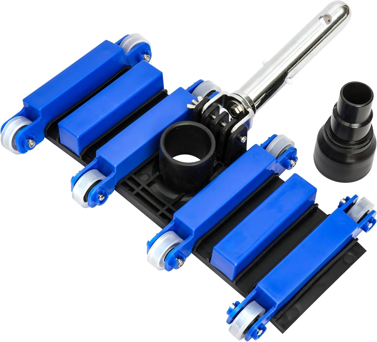 سر جاروبرقی استخری سنگین Uoark با عرض 35.5 سانتی متر، دارای چرخ و آداپتور شلنگ چرخشی با 6 وزنه، مناسب برای استخرهای روکار و توکار (بدون دسته)