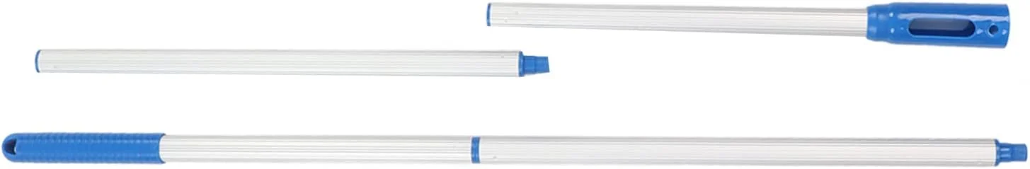 دسته استخر، دسته تلسکوپی آلومینیومی 4 قسمتی استخر، دسته تلسکوپی 1.6 متری استخر شنا، دسته برس استخر با میله ضخیم شده برای اسکیمر و سری های جاروبرقی