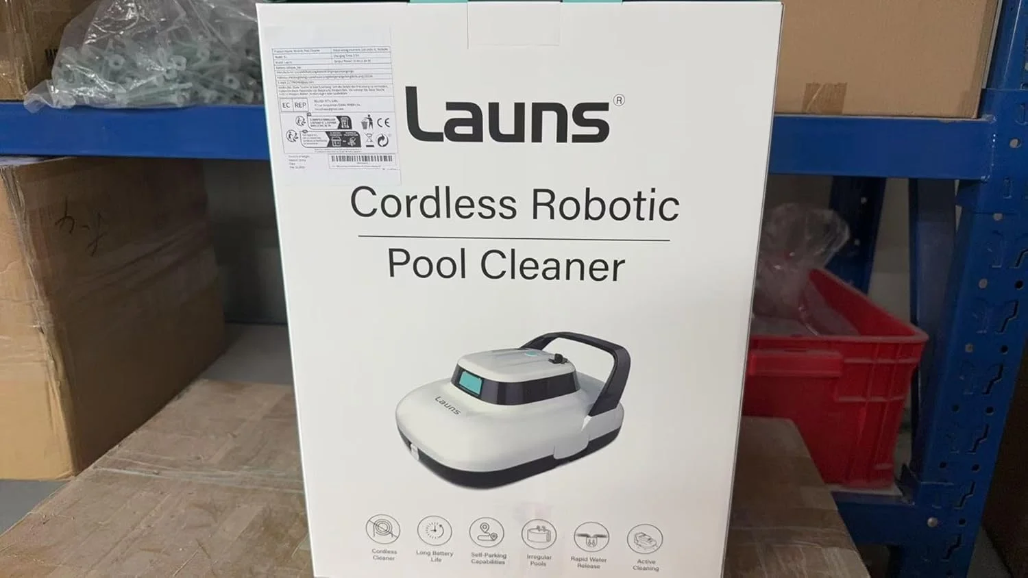 (به روز رسانی 2025) ربات تمیز کننده استخر بی سیم Launs S1، دارای موتورهای دوگانه و درگاه های مکش، ربات جاروبرقی اتوماتیک استخر تا 90 دقیقه کار می کند، دارای قابلیت پارک خودکار، ایده آل برای استخرهای رو باز (جدید)