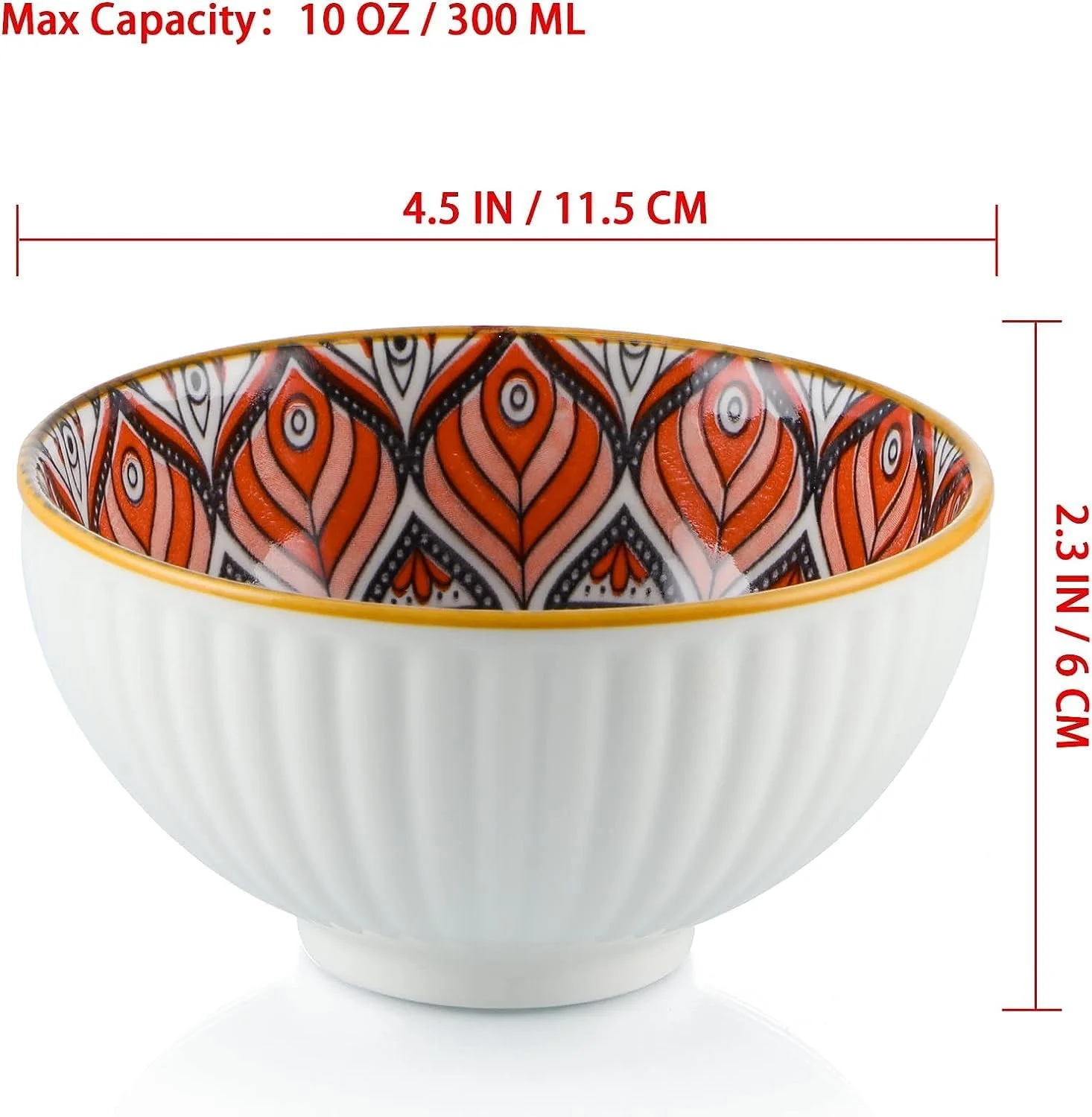 کاسه های برنج سرامیکی ملاله 10 اونس، ست هدیه کاسه به سبک بوهمی، کاسه های سرو غذاخوری متنوع برای غلات، سوپ، دسر، میان وعده، میوه، سالسا، بسته 6 عددی کاسه های برنج سرامیکی ملاله 10 اونس، ست هدیه کاسه به سبک بوهمی، کاسه های سرو غذاخوری متنوع برای غلات، سوپ، دسر، میان وعده، میوه، سالسا، بسته 6 عددی