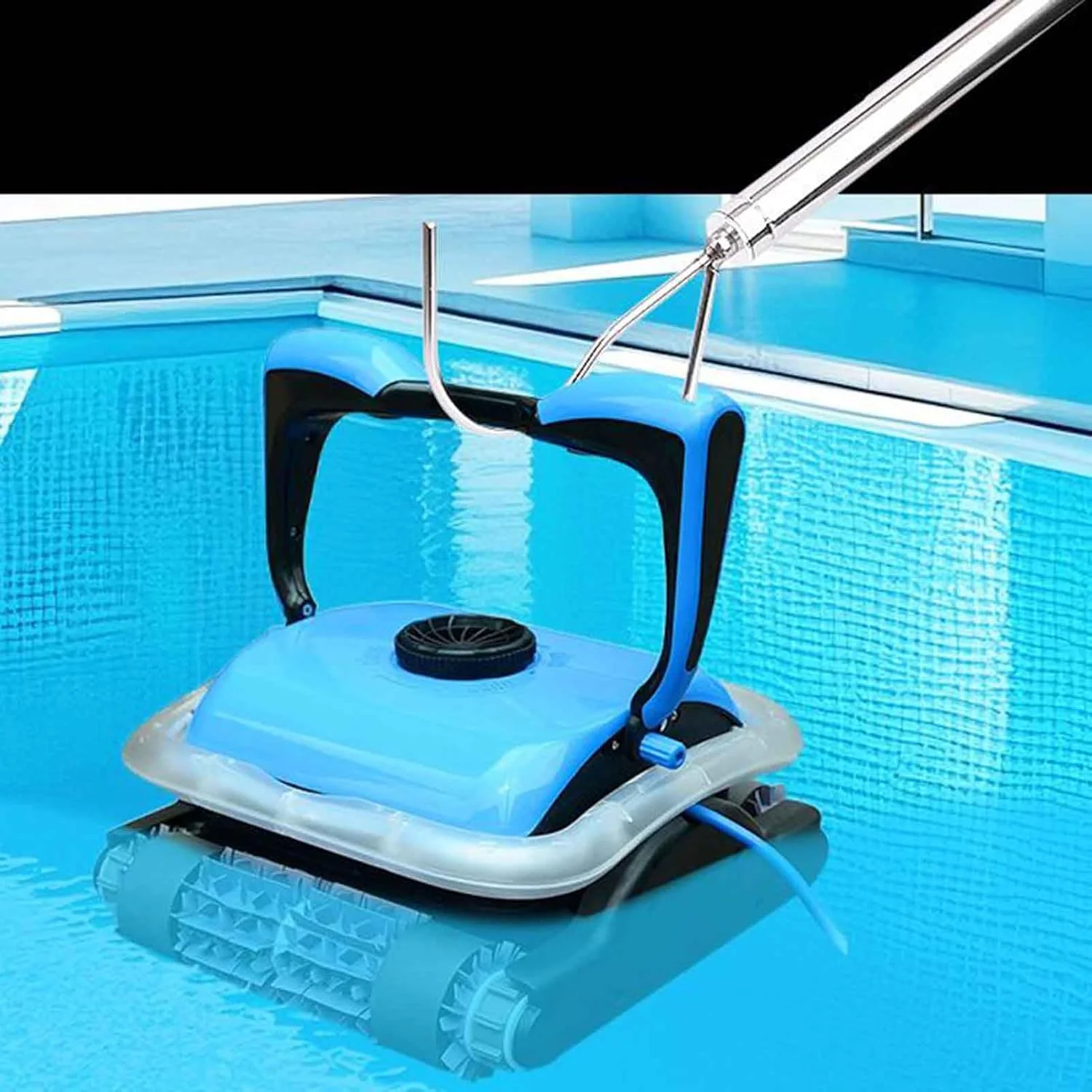 قلاب بازیابی برای میله های استخر - مجموعه قلاب میله جاروبرقی ربات استخر | ابزار اتصال تمیز کننده برای حذف زباله های تعمیر و نگهداری، اسکیمینگ و گرفتن زیر آب قلاب بازیابی برای میله های استخر - مجموعه قلاب میله جاروبرقی ربات استخر | ابزار اتصال تمیز کننده برای حذف زباله های تعمیر و نگهداری، اسکیمینگ و گرفتن زیر آب