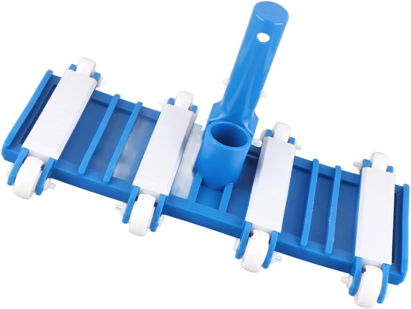 سر جاروبرقی استخر با چرخ، دسته قابل تنظیم جداشدنی، ابزار تمیز کننده برای حوضچه و جکوزی، جنس ABS، بادوام، سبک وزن، مونتاژ آسان، استفاده ایمن و کارآمد برای جمع آوری زباله و برگ