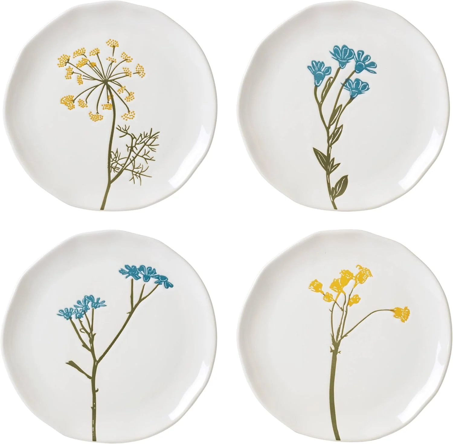 Lenox 896639 Wildflowers Tidbit Plates, Set of 4 Lenox 896639 Wildflowers Tidbit Plates, Set of 4