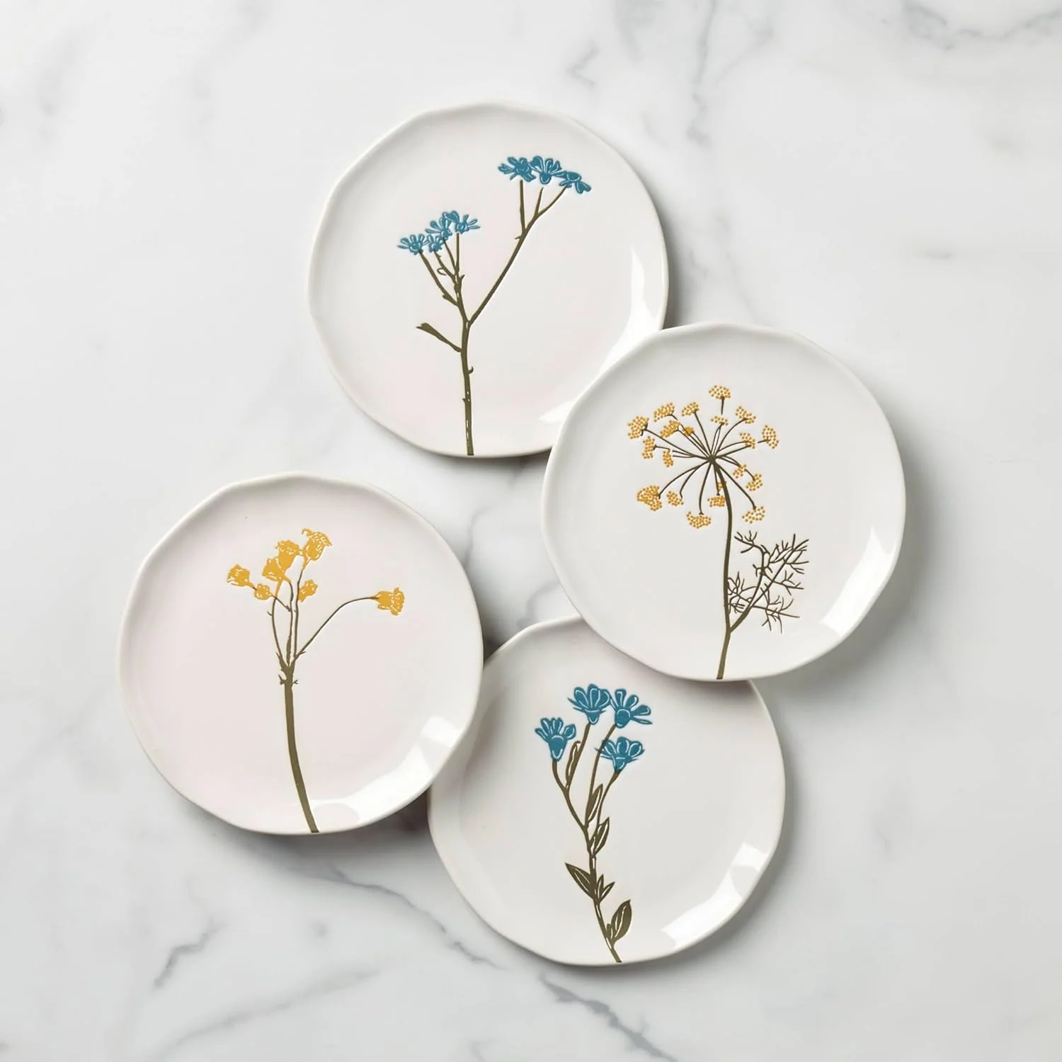 Lenox 896639 Wildflowers Tidbit Plates, Set of 4 Lenox 896639 Wildflowers Tidbit Plates, Set of 4