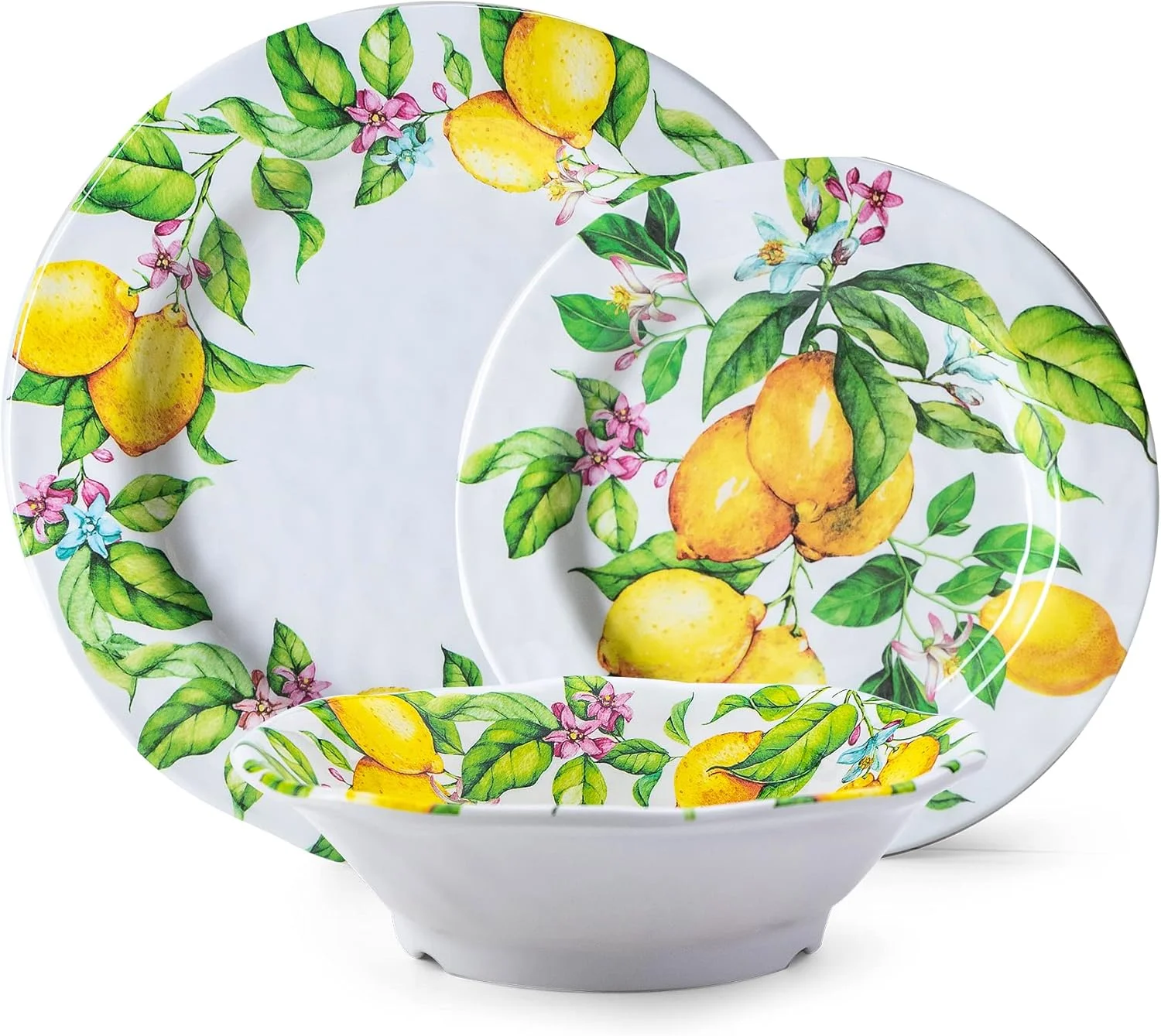 ست ظروف غذاخوری 12 پارچه ملامین لیمویی LEHAHA - ست بشقاب و کاسه مناسب استفاده روزمره در داخل و خارج از منزل، قابل شستشو در ماشین ظرفشویی، ست نشکن آشپزخانه، مناسب برای 4 نفر ست ظروف غذاخوری 12 پارچه ملامین لیمویی LEHAHA - ست بشقاب و کاسه مناسب استفاده روزمره در داخل و خارج از منزل، قابل شستشو در ماشین ظرفشویی، ست نشکن آشپزخانه، مناسب برای 4 نفر