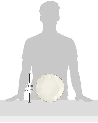 سرویس غذاخوری 12 پارچه لنوکس مدل Blue Bay، وزن 6.89 کیلوگرم، سفید