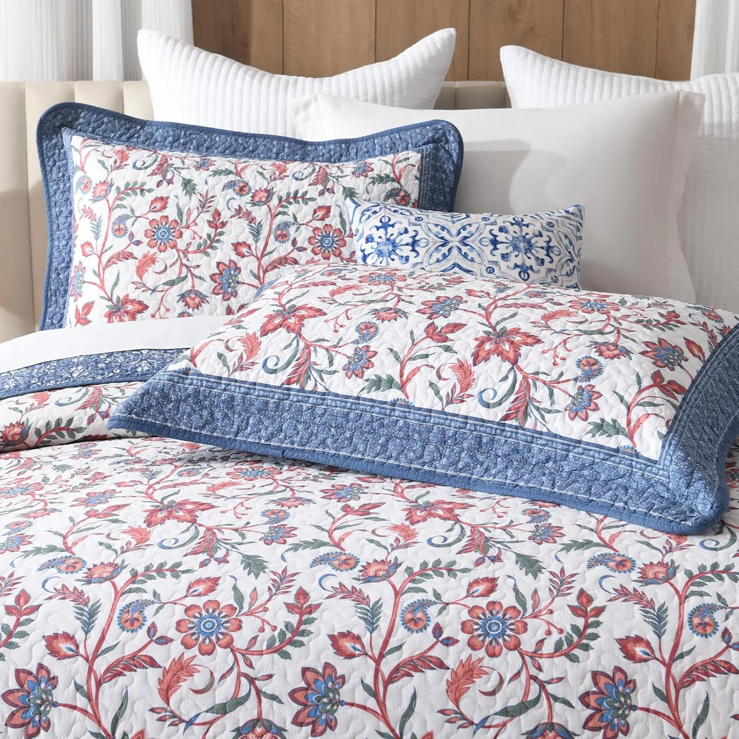 روتختی لحافی بزرگ سایز SahSahCasa، پنبه 100%، ابعاد 325×305 سانتی متر، سرمه ای روتختی لحافی بزرگ سایز SahSahCasa، پنبه 100%، ابعاد 325×305 سانتی متر، سرمه ای