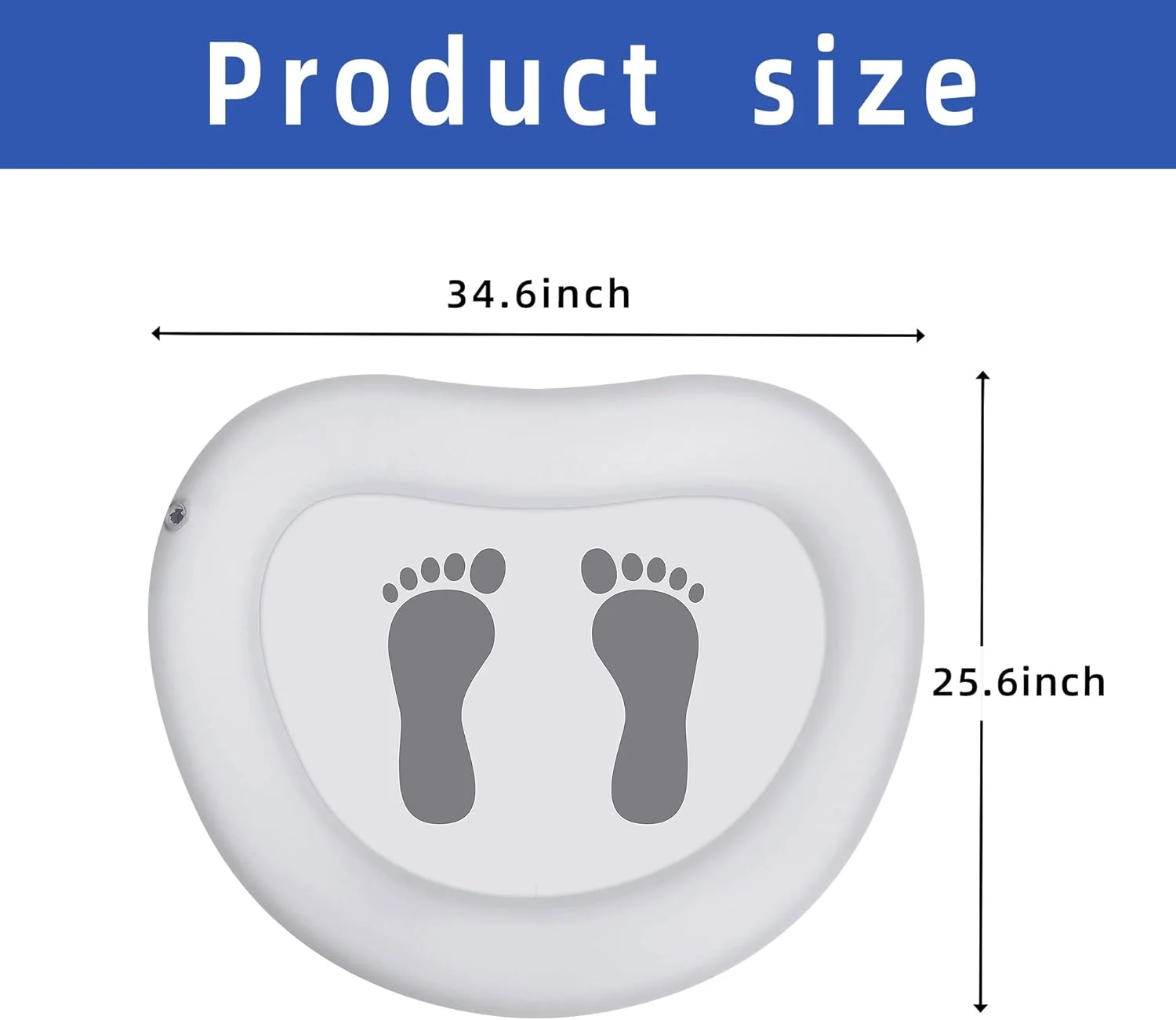 حوضچه بادی حمام پا Tlswshsy، حوضچه خیساندن پا برای نردبان ورودی استخر، تمیز کردن پاهای استخر، درمان اسپا خانگی (1 بسته) حوضچه بادی حمام پا Tlswshsy، حوضچه خیساندن پا برای نردبان ورودی استخر، تمیز کردن پاهای استخر، درمان اسپا خانگی (1 بسته)