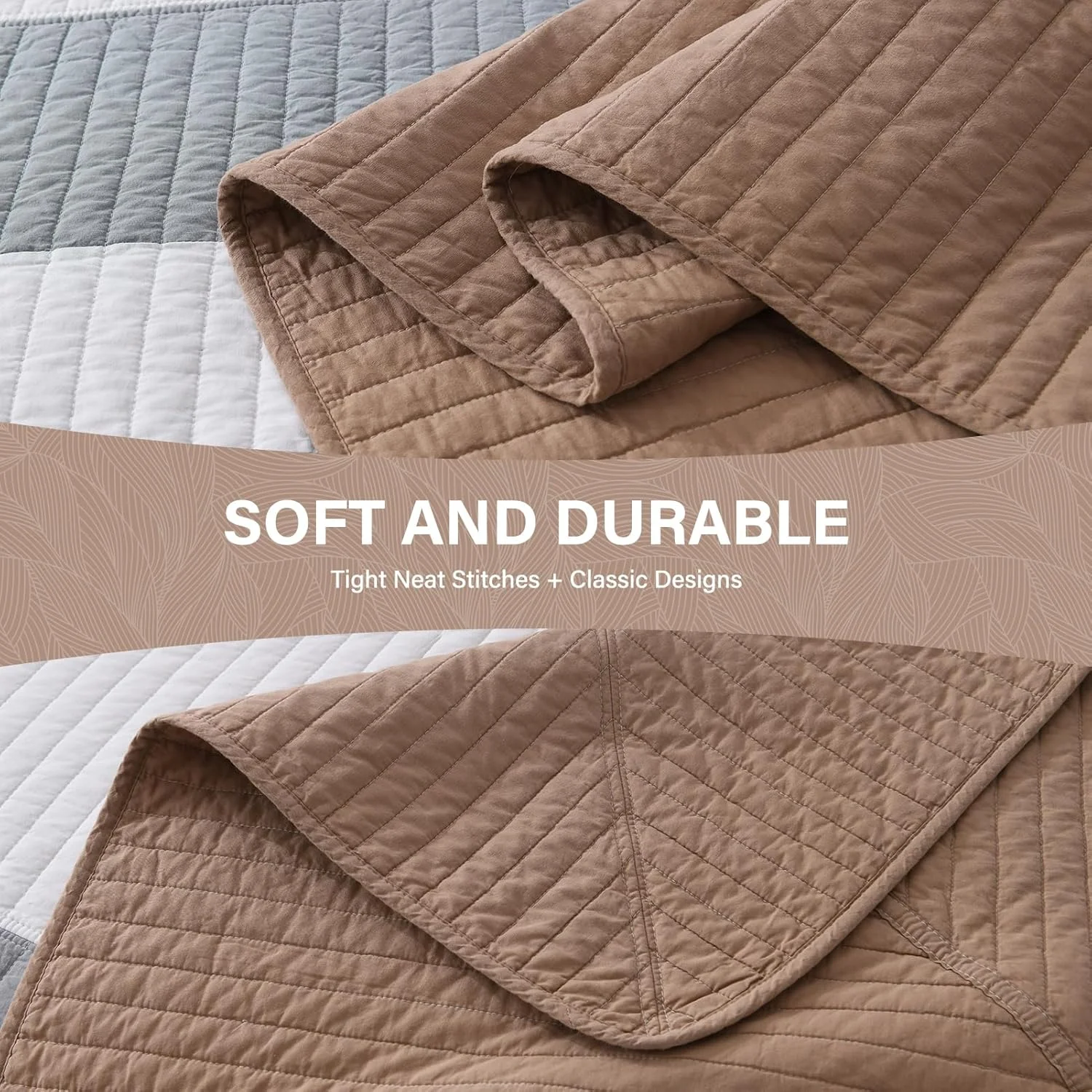 روتختی لحافی بزرگ سایز 305x305 سانتی متر SahSahCasa، 100% پنبه، قهوه ای روتختی لحافی بزرگ سایز 305x305 سانتی متر SahSahCasa، 100% پنبه، قهوه ای