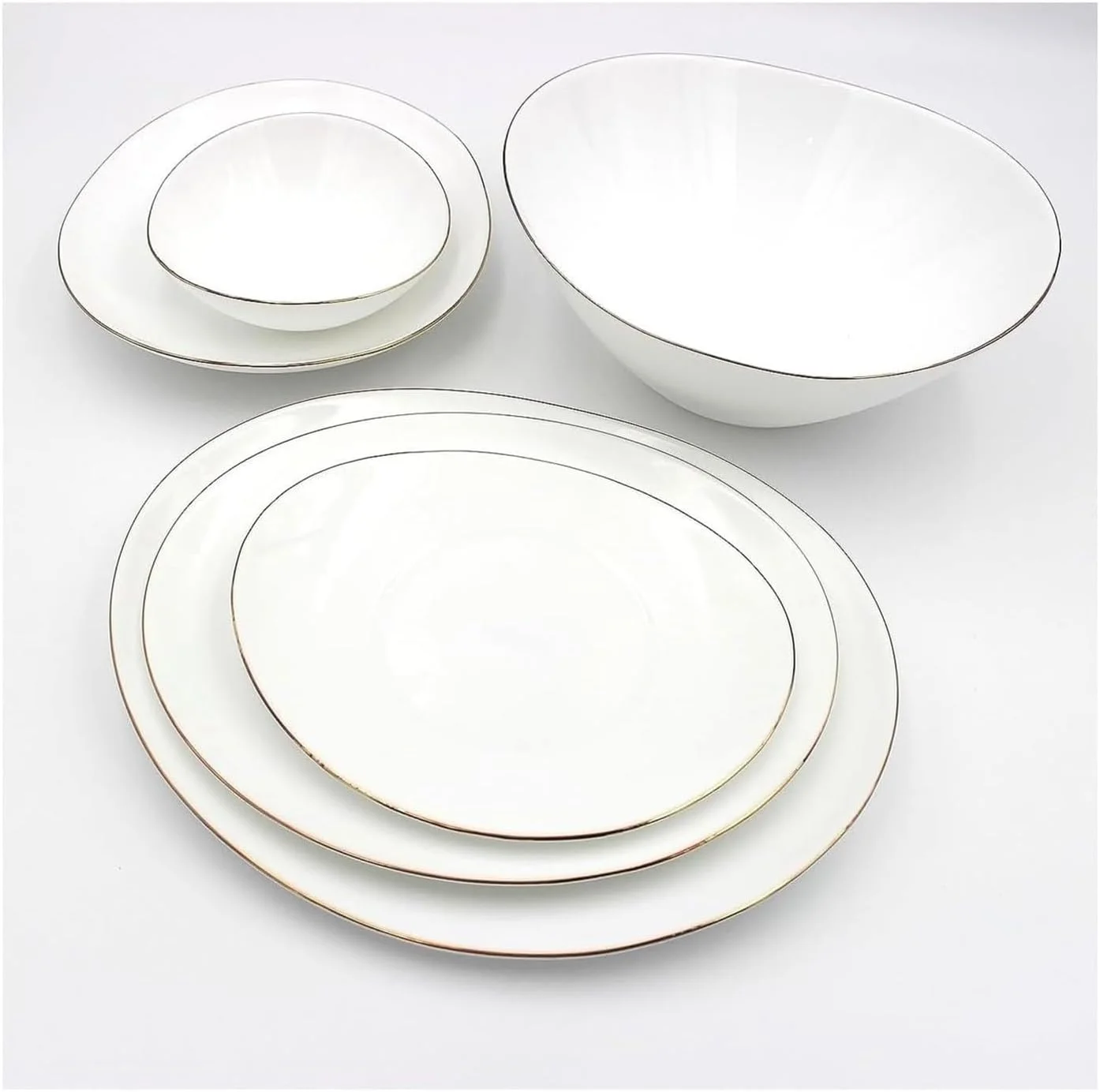 سرویس غذاخوری 34 پارچه Houzi با خط طلایی، شیشه اوپال، مناسب مایکروویو، قابل شستشو در ماشین ظرفشویی، مقاوم در برابر حرارت شامل 8 بشقاب غذاخوری، 8 بشقاب سوپ خوری، 8 بشقاب دسر خوری، 8 کاسه، 1 کاسه بزرگ، 1 دیس بیضی سرویس غذاخوری 34 پارچه Houzi با خط طلایی، شیشه اوپال، مناسب مایکروویو، قابل شستشو در ماشین ظرفشویی، مقاوم در برابر حرارت شامل 8 بشقاب غذاخوری، 8 بشقاب سوپ خوری، 8 بشقاب دسر خوری، 8 کاسه، 1 کاسه بزرگ، 1 دیس بیضی