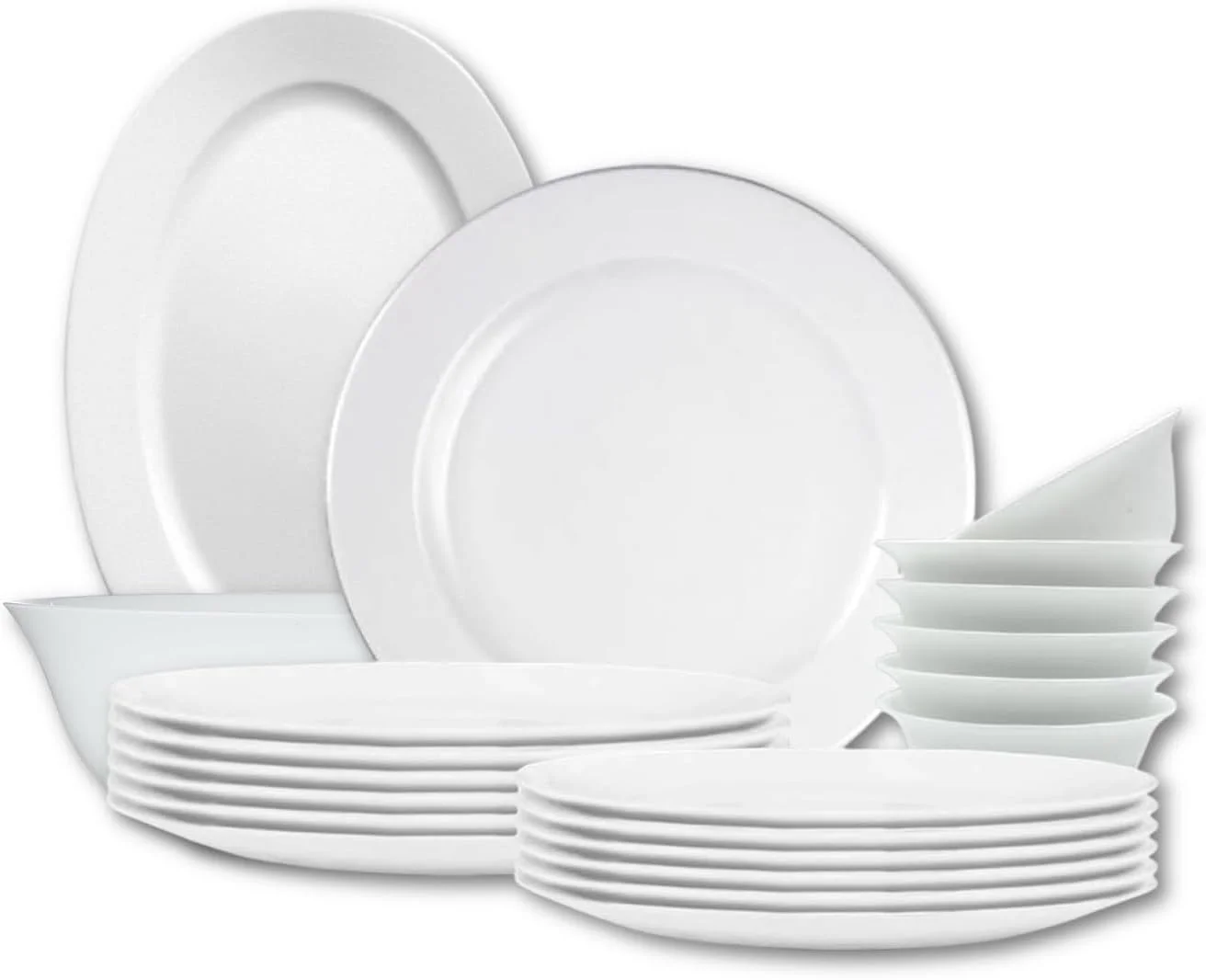 سرویس غذاخوری 26 پارچه اوپال هوزی شامل 6 بشقاب غذاخوری، 6 بشقاب دسر، 6 بشقاب سوپ، 6 کاسه، 1 دیس، 1 کاسه سرو، قابل شستشو در ماشین ظرفشویی، قابل استفاده در فریزر و مایکروویو، فاقد BPA سرویس غذاخوری 26 پارچه اوپال هوزی شامل 6 بشقاب غذاخوری، 6 بشقاب دسر، 6 بشقاب سوپ، 6 کاسه، 1 دیس، 1 کاسه سرو، قابل شستشو در ماشین ظرفشویی، قابل استفاده در فریزر و مایکروویو، فاقد BPA