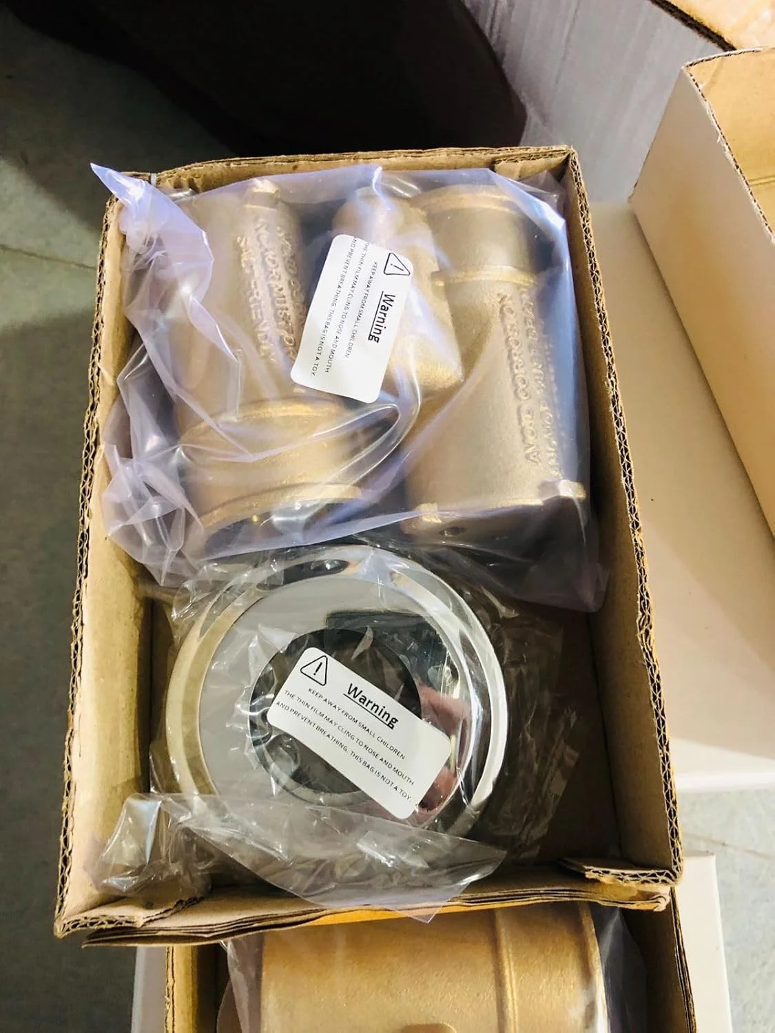 لنگر نردبان برنجی Swimcare با قالپاق - پشتیبانی ایمن برای استخر، (بسته 2 عددی)