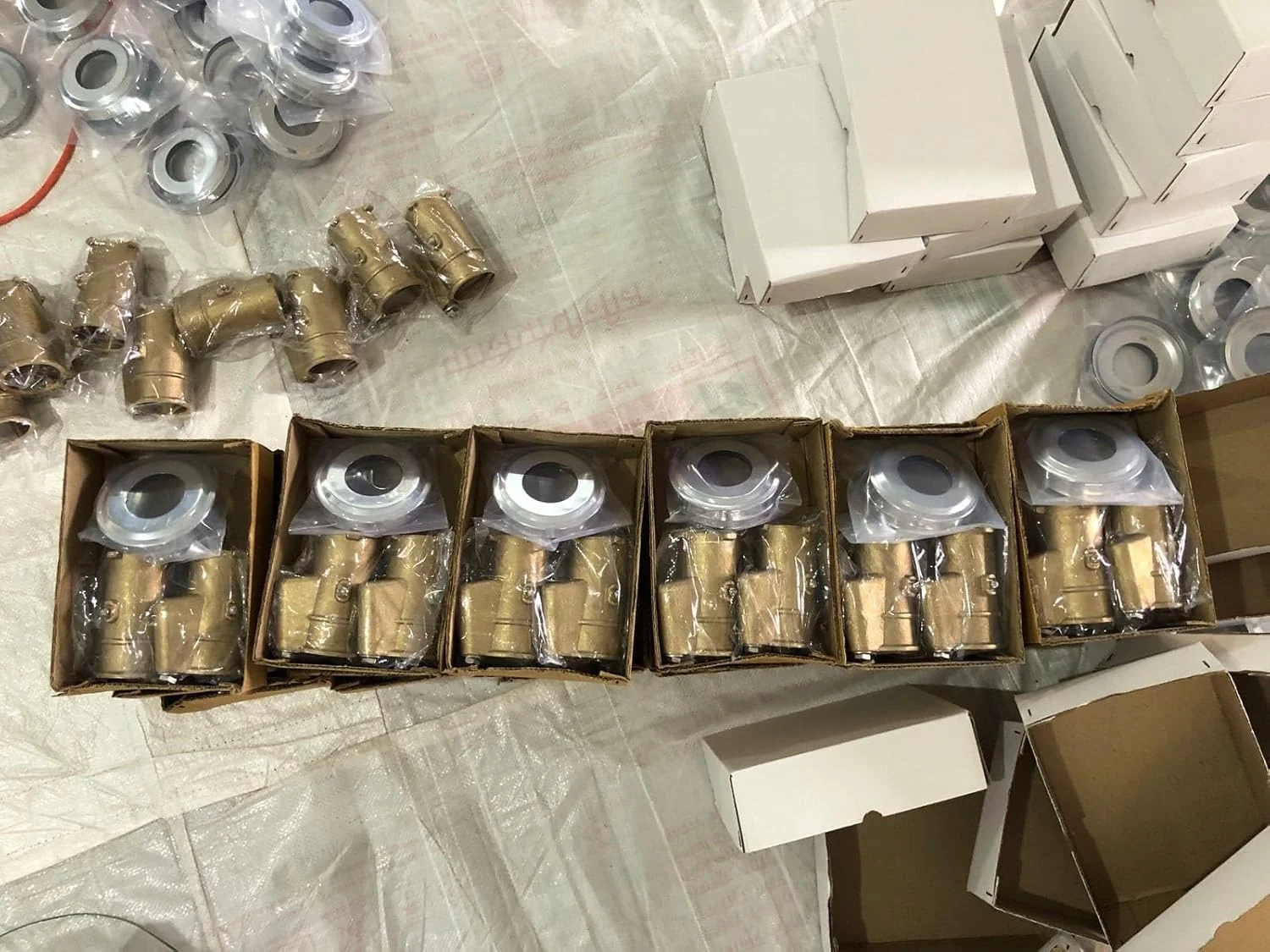 لنگر نردبان برنجی Swimcare با قالپاق - پشتیبانی ایمن برای استخر، (بسته 2 عددی)