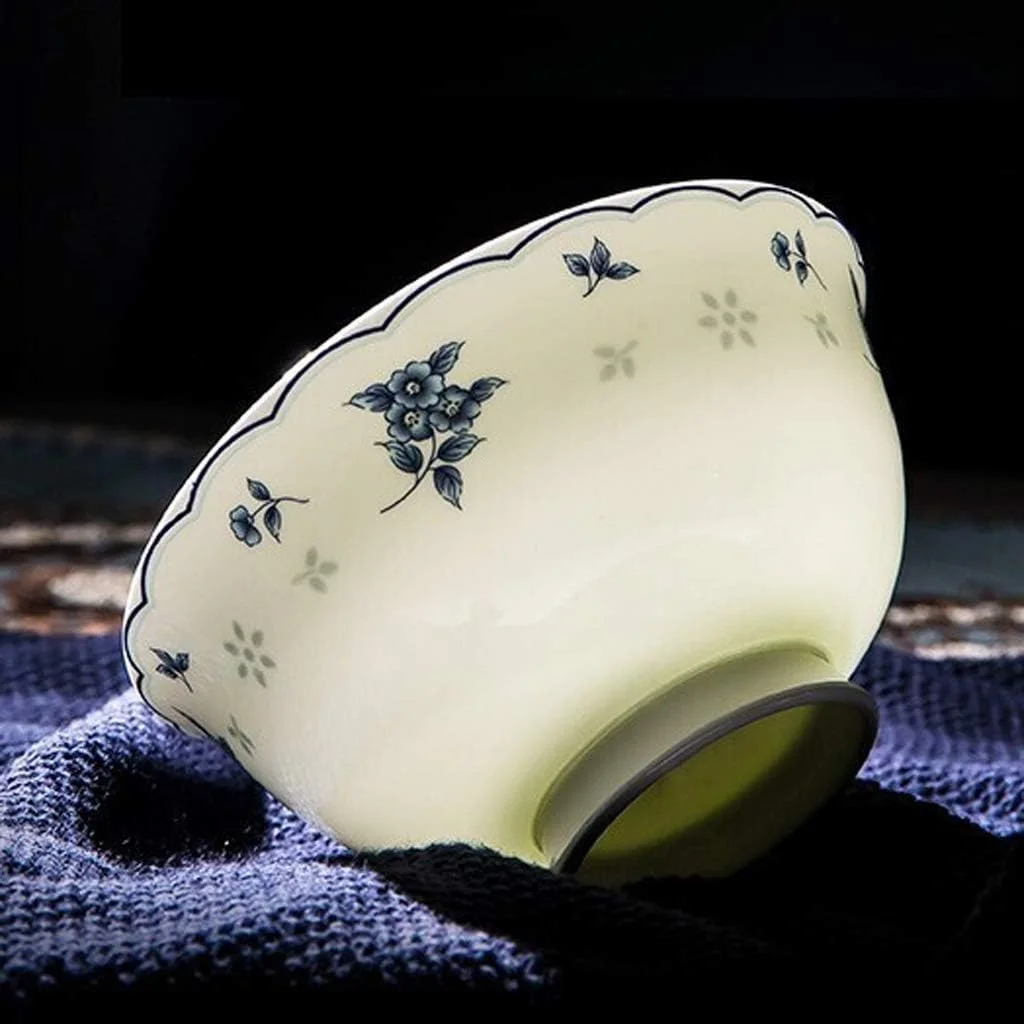 ست ظروف شام خوری سرامیکی لوکس، 48 تکه، ست ظروف غذاخوری چینی آبی و سفید / ست ظروف برای هدیه عروسی و دورهمی خانوادگی ست ظروف شام خوری سرامیکی لوکس، 48 تکه، ست ظروف غذاخوری چینی آبی و سفید / ست ظروف برای هدیه عروسی و دورهمی خانوادگی