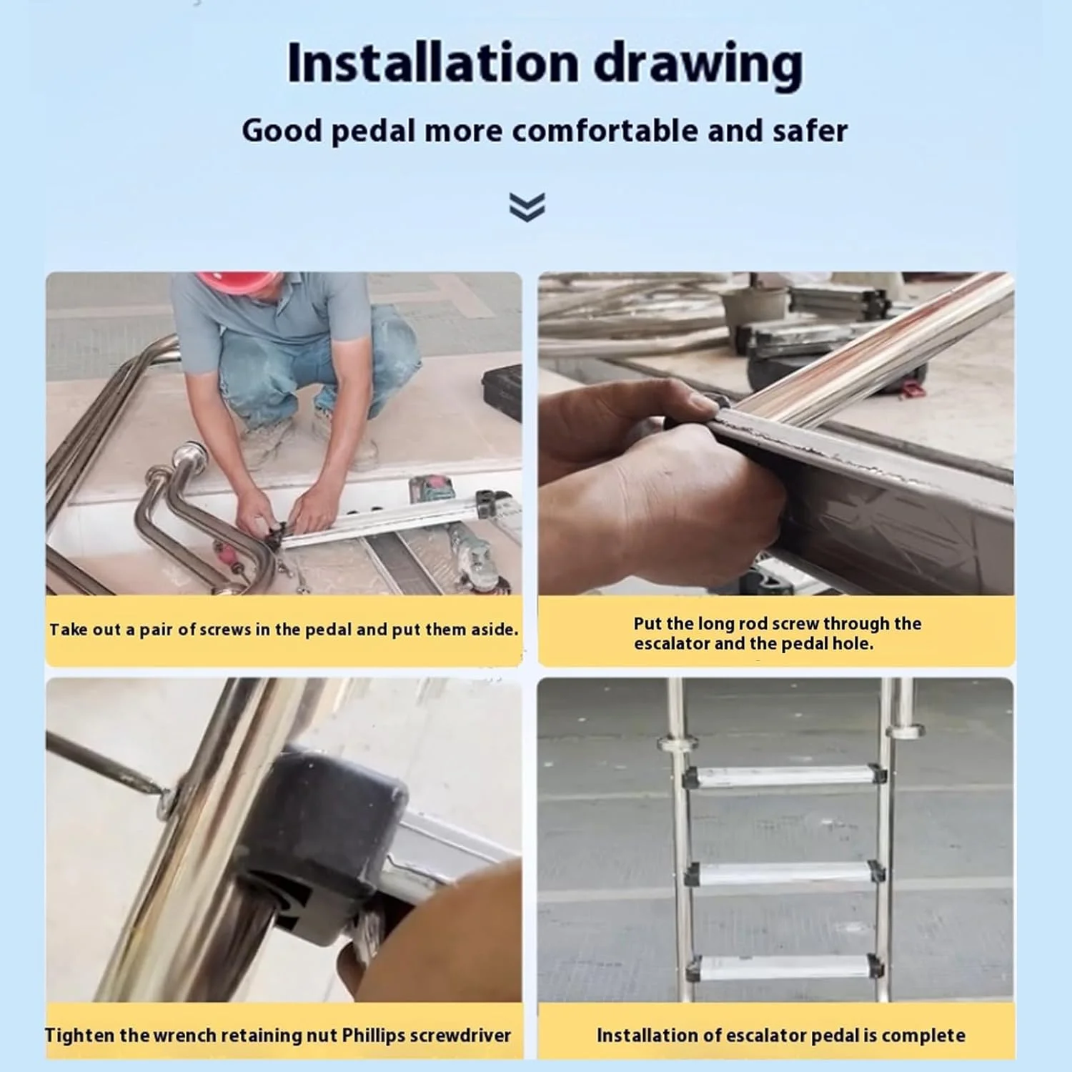 پله نردبان استخر، پدال نردبان استخر جایگزین با طراحی ضد لغزش و تحمل بار افزایش یافته برای استخرهای داخل زمینی و رو زمینی پله نردبان استخر، پدال نردبان استخر جایگزین با طراحی ضد لغزش و تحمل بار افزایش یافته برای استخرهای داخل زمینی و رو زمینی