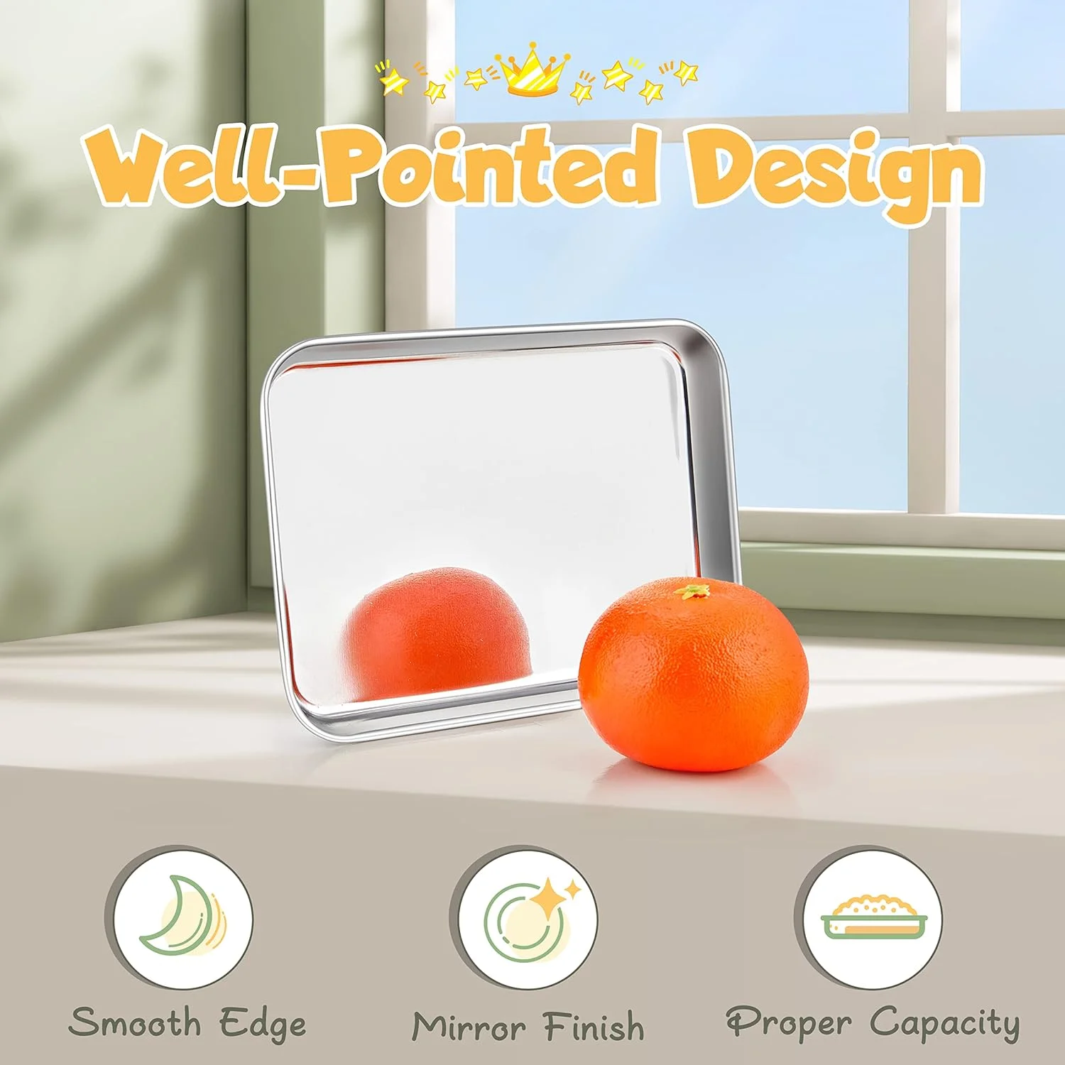 بشقاب کودک استیل 6 تکه HaWare، بشقاب غذای فلزی برای کودکان، 18.5 در 13.5 در 2 سانتی متر، سینی غذاخوری قابل استفاده مجدد، غیر سمی، قابل استفاده در فر و ماشین ظرفشویی بشقاب کودک استیل 6 تکه HaWare، بشقاب غذای فلزی برای کودکان، 18.5 در 13.5 در 2 سانتی متر، سینی غذاخوری قابل استفاده مجدد، غیر سمی، قابل استفاده در فر و ماشین ظرفشویی