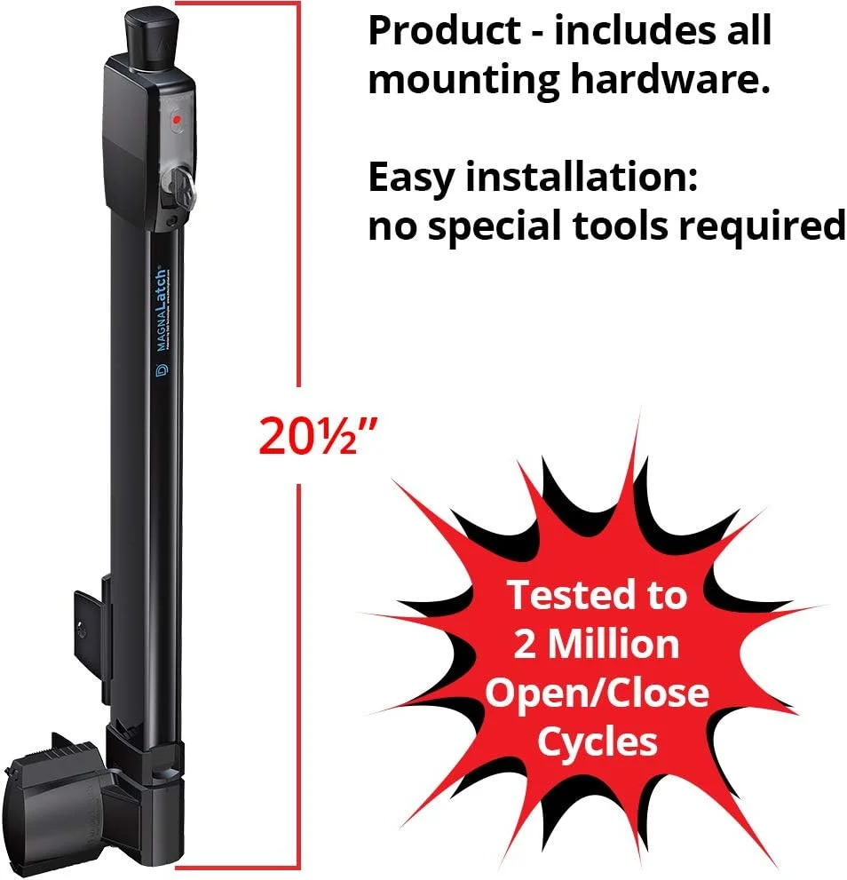 قفل مگنالتچ کششی بالا D&D Technologies ML3TPKA، قفل مغناطیسی درب ایمنی کودک و استخر، برای هر درب مربعی
