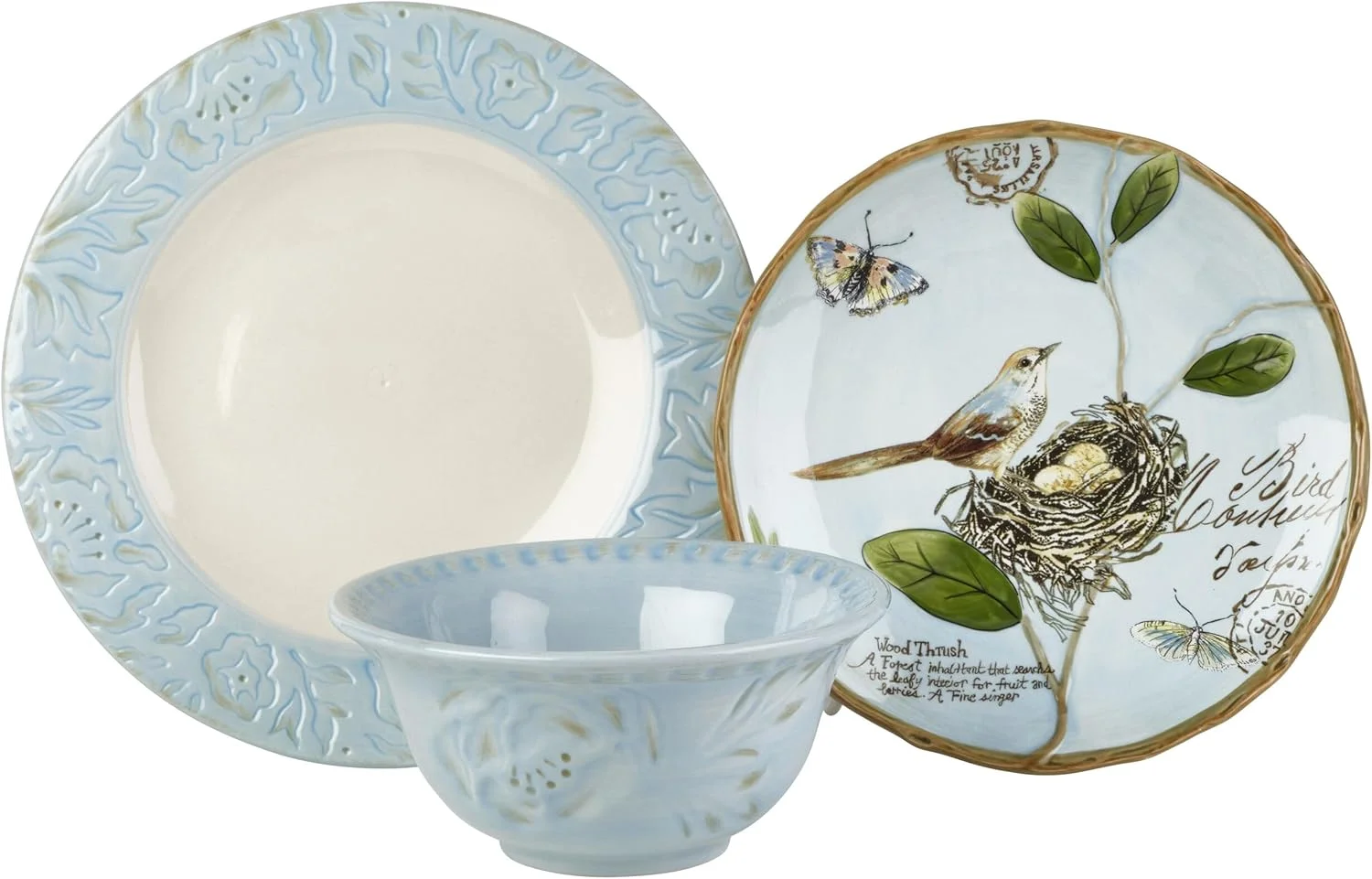 سرویس غذاخوری 12 پارچه فیتز اند فلوید مدل تولوز آبی، مناسب برای 4 نفر