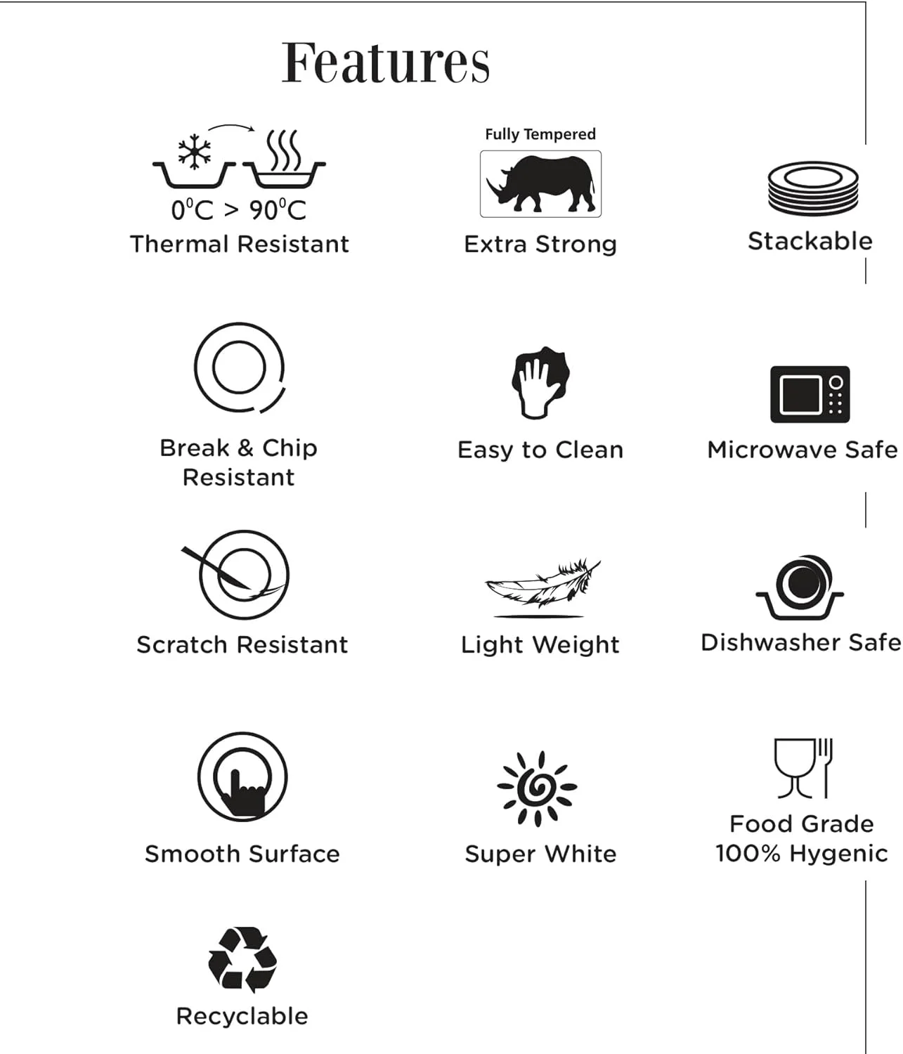 بشقاب ربع خوری اپال امپریال استر، درجه یک، 19 سانتی متر، ظرف غذاخوری برای سرو آشپزخانه، طرح گل نارنجی