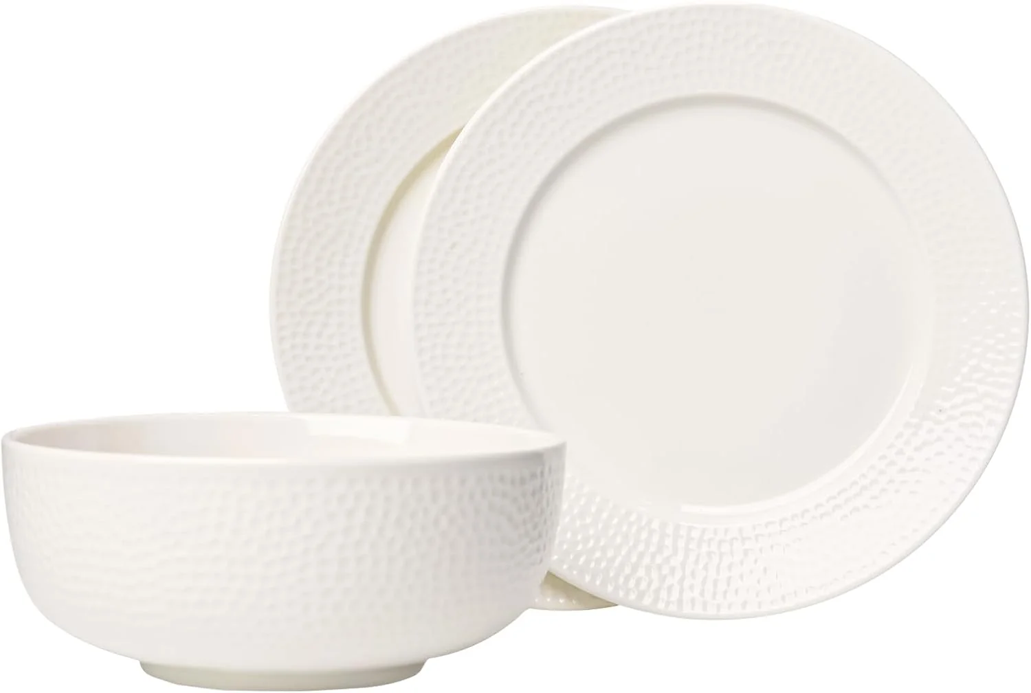 ست ظروف غذاخوری سرامیکی LEETOYI، کاسه 770 میلی لیتری با بشقاب، ظروف غذاخوری برای آشپزخانه و غذاخوری رسمی، مناسب برای غلات، سالاد، پاستا، سوپ، دسر، قابل شستشو در ماشین ظرفشویی و استفاده در مایکروویو، سفید