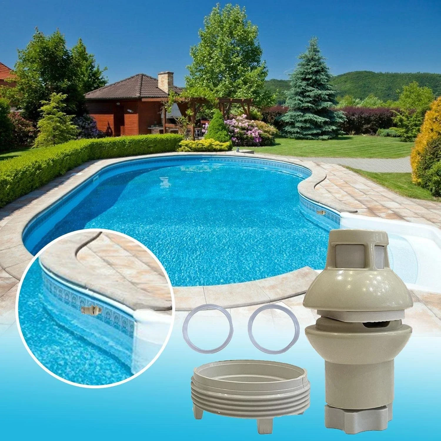 نازل لوازم جانبی استخر شنا 2 عددی | مجموعه نازل جایگزین Jetair III مدل SP1434PAKB - لوازم جانبی نازل استخر شنا