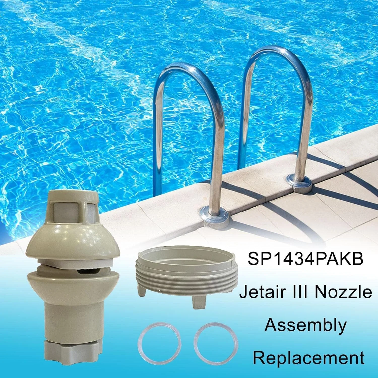 نازل لوازم جانبی استخر شنا 2 عددی | مجموعه نازل جایگزین Jetair III مدل SP1434PAKB - لوازم جانبی نازل استخر شنا