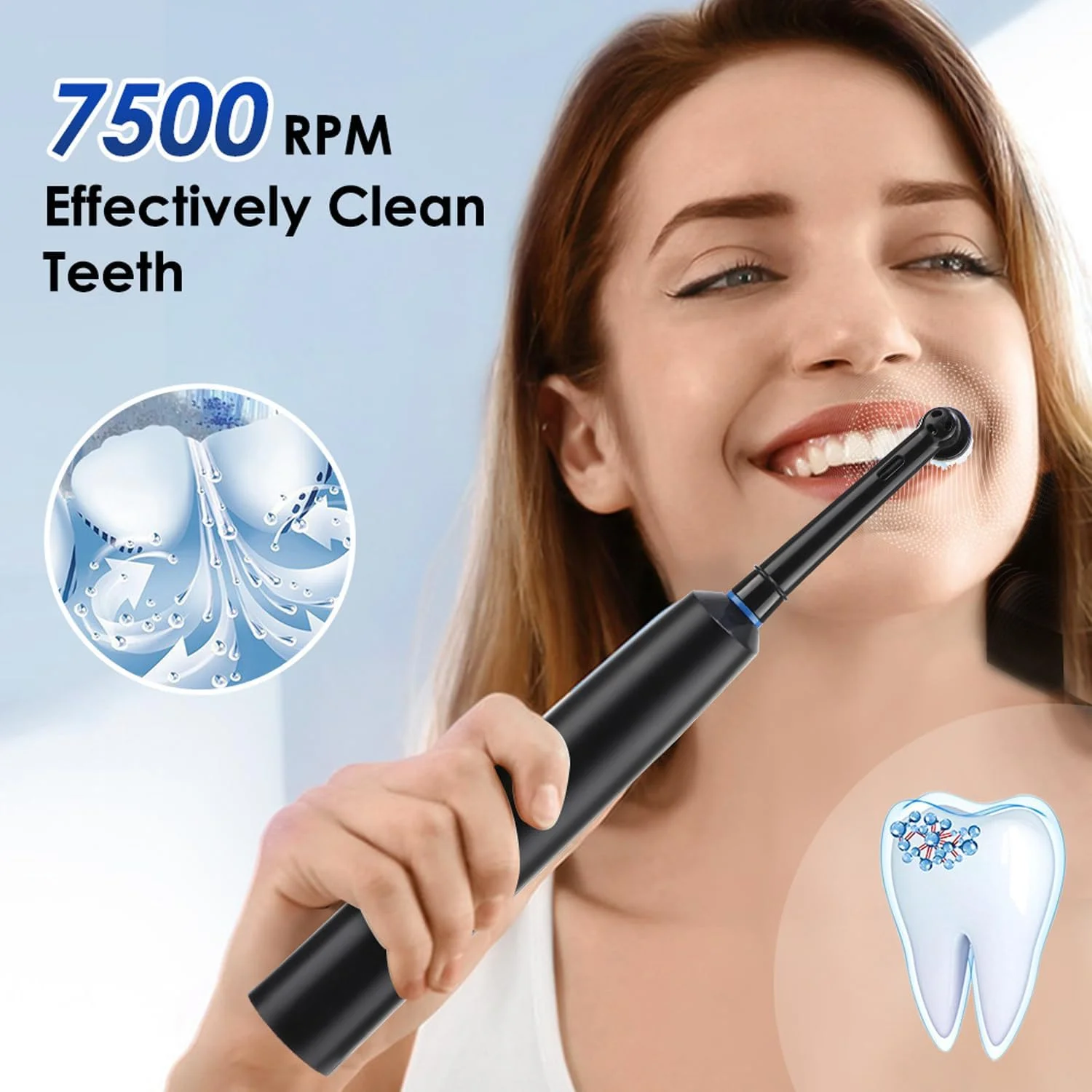 مسواک برقی BESUNTEK، مسواک برقی چرخشی قابل شارژ با 4 سری مسواک، 5 حالت، تایمر 2 دقیقه ای، ضد آب IP67، شارژ سریع Type-C، 22000 دور در دقیقه برای بزرگسالان مسواک برقی BESUNTEK، مسواک برقی چرخشی قابل شارژ با 4 سری مسواک، 5 حالت، تایمر 2 دقیقه ای، ضد آب IP67، شارژ سریع Type-C، 22000 دور در دقیقه برای بزرگسالان