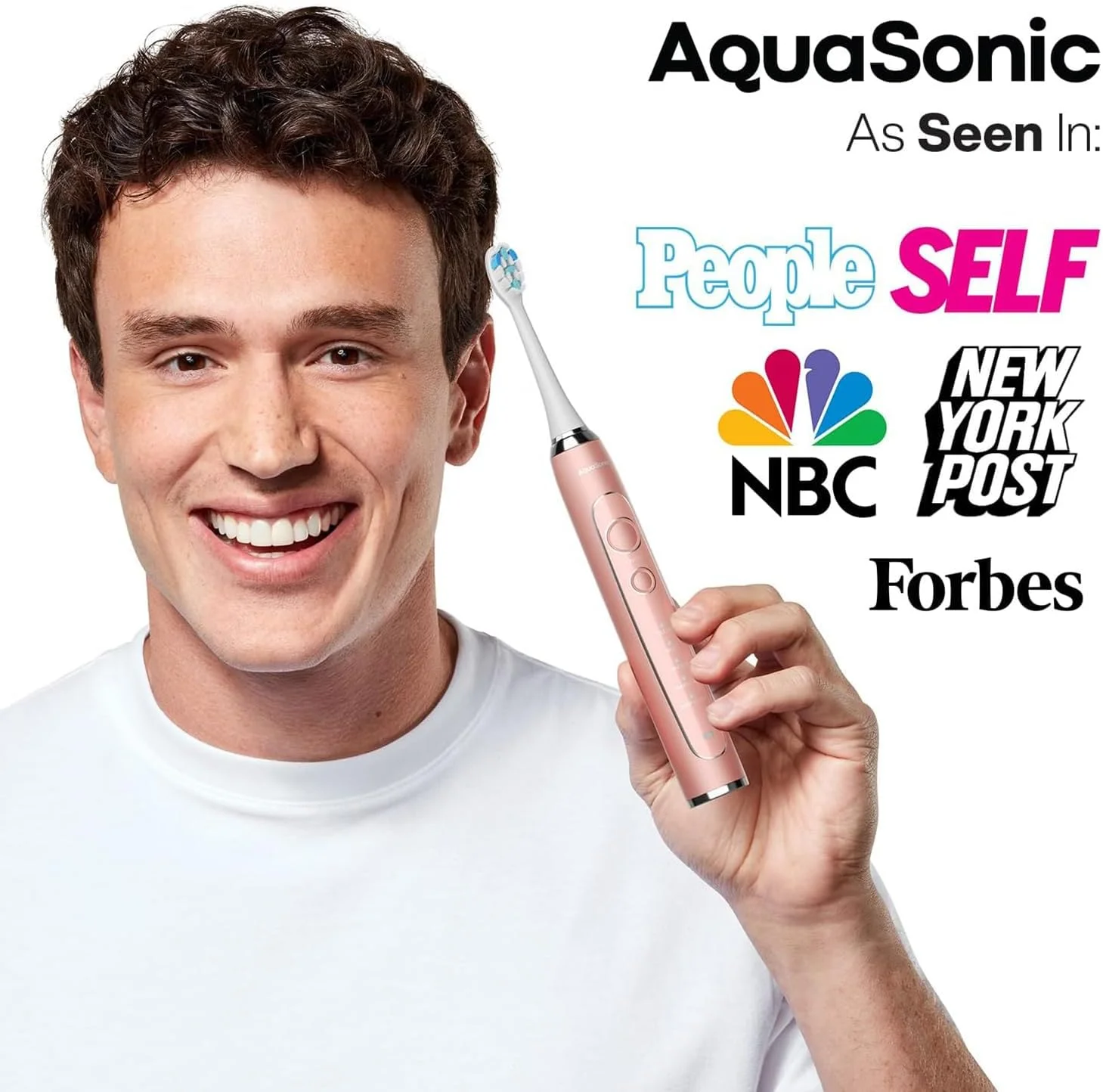 مسواک برقی فوق العاده سفید کننده سری Aquasonic Vibe مدل PRO – دارای 5 حالت و تایمر هوشمند – پایه ضدعفونی کننده UV (رزگلد ساتن) مسواک برقی فوق العاده سفید کننده سری Aquasonic Vibe مدل PRO – دارای 5 حالت و تایمر هوشمند – پایه ضدعفونی کننده UV (رزگلد ساتن)