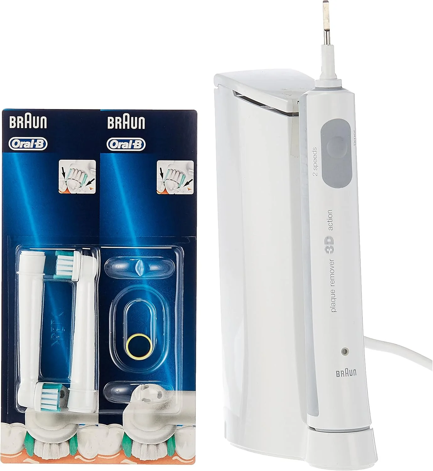 مسواک برقی شارژی سفید Braun Oral B D 15-525 X Deluxe Plaque Remover مسواک برقی شارژی سفید Braun Oral B D 15-525 X Deluxe Plaque Remover