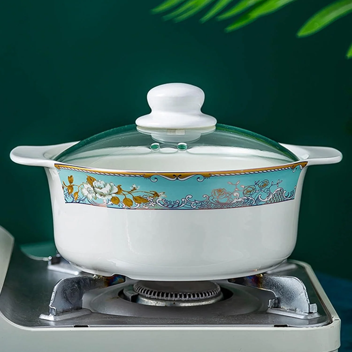 ست بشقاب و کاسه 60 پارچه ظروف غذاخوری چینی استخوانی مرغوب برای 10 نفر، ست ظروف غذاخوری چینی سفید Jingdezhen، ظروف غذاخوری لوکس - ست قابلمه، بشقاب و کاسه، دست ساز