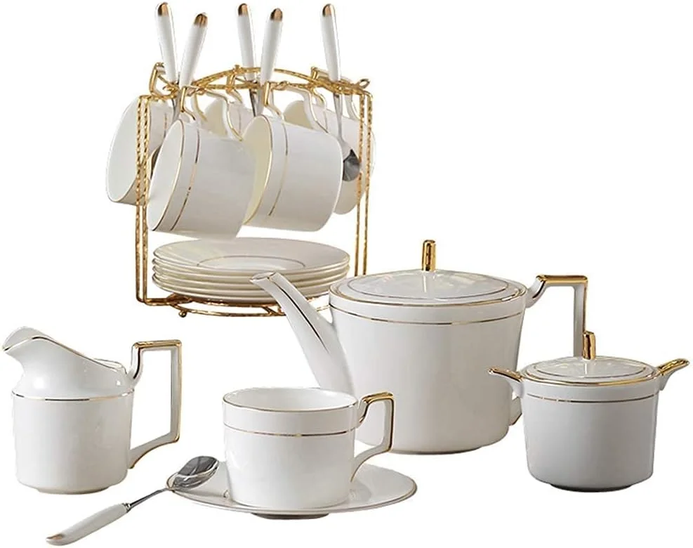 ست ظروف غذاخوری چینی شیک، ست ظروف سرامیکی، ست ترکیبی 26 تکه ظروف غذاخوری چینی با لعاب روشن کوره | غلات آسمان پر ستاره یکپارچهسازی با سیستمعامل