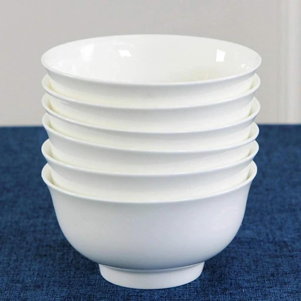 ست ظروف غذاخوری، ست شام بسته سرامیکی خانوادگی چینی 16 پارچه ظروف غذاخوری چینی استخوانی اصیل سفید