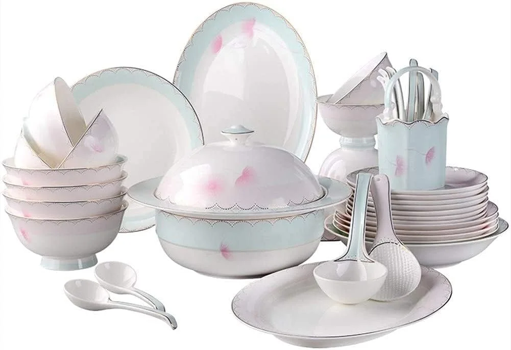 ست ظروف شام لوکس برای مهمانی یا مراسم خاص، ست ۴۰ پارچه ظروف غذاخوری برای میز غذاخوری ۸ نفره با بیش از ۴۵٪ تخفیف