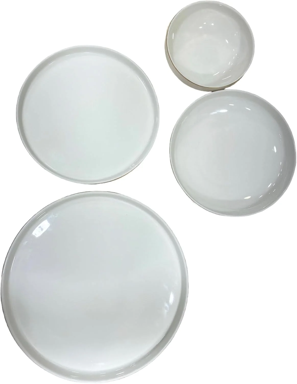 سرویس غذاخوری ۲۴ پارچه برای ۶ نفر، ظروف سفید با حاشیه طلایی، ست ظروف غذاخوری چینی اسکاندیناوی - حاشیه طلایی خالص Famiware سرویس غذاخوری ۲۴ پارچه برای ۶ نفر، ظروف سفید با حاشیه طلایی، ست ظروف غذاخوری چینی اسکاندیناوی - حاشیه طلایی خالص Famiware