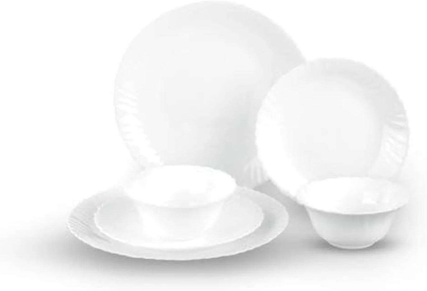 سرویس غذاخوری 12 پارچه اوپال Delcasa DC2133، سفید